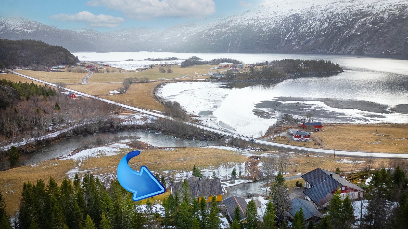 Beliggende i landlig og naturskjønne omgivelser på Foldereid Galleribilde