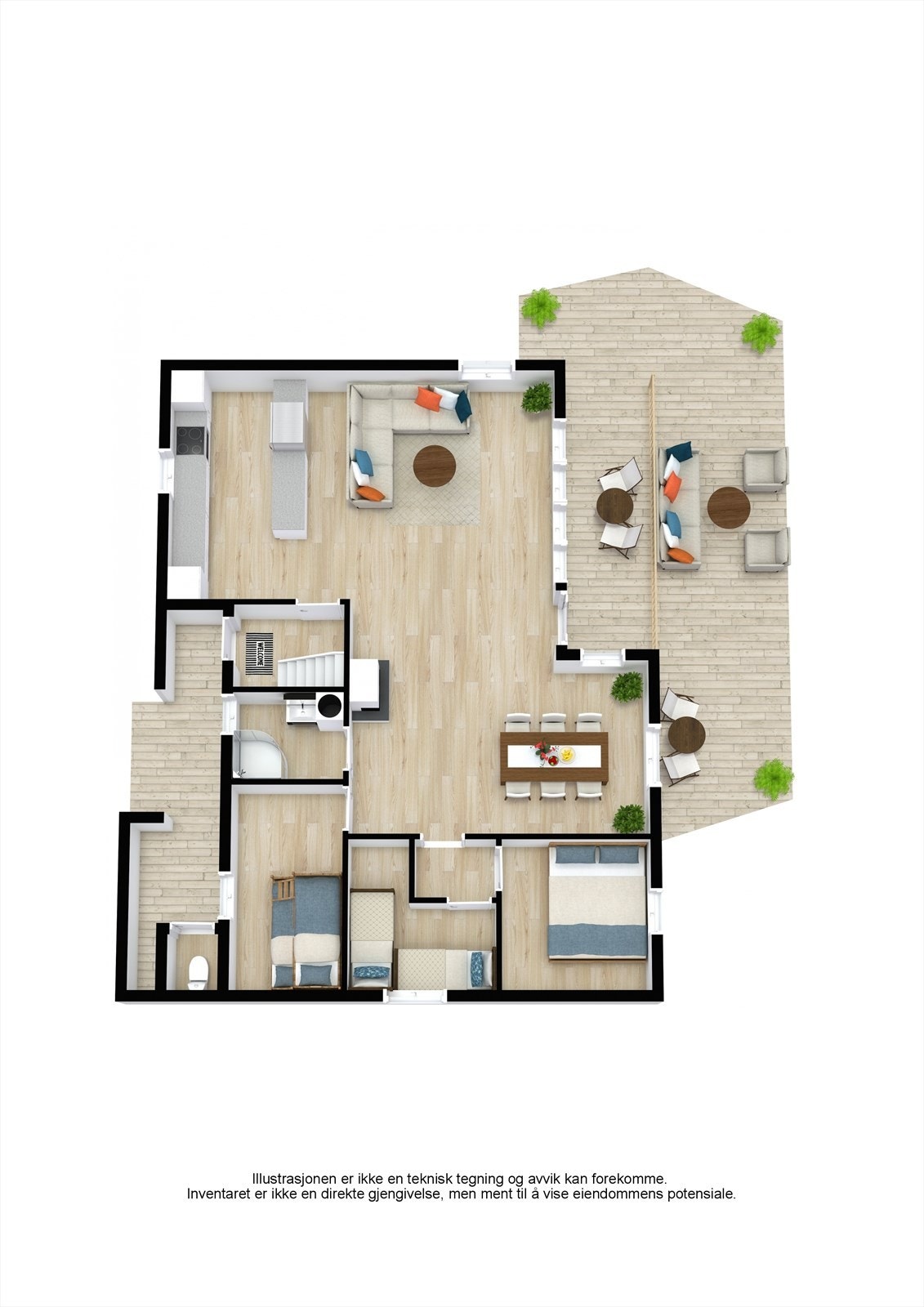 Plantegning 1. etasje. Galleribilde