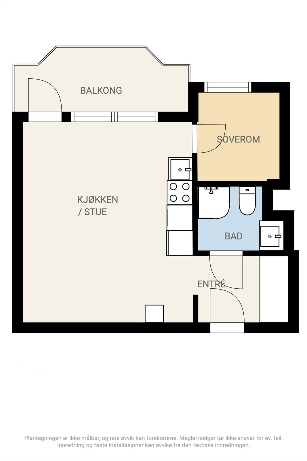 Alternativ planløsning. Galleribilde