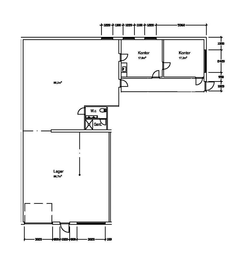 Enkel gulvskisse Galleribilde