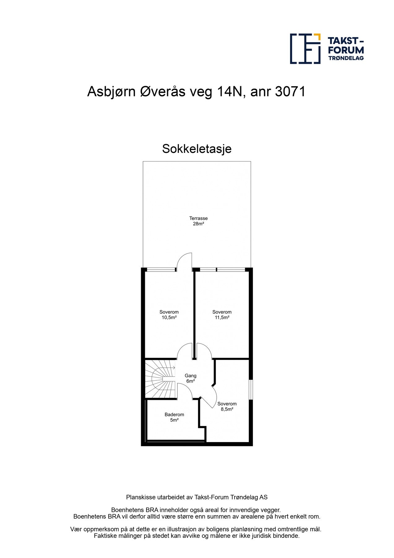 Planskisse sokkeletasje Galleribilde