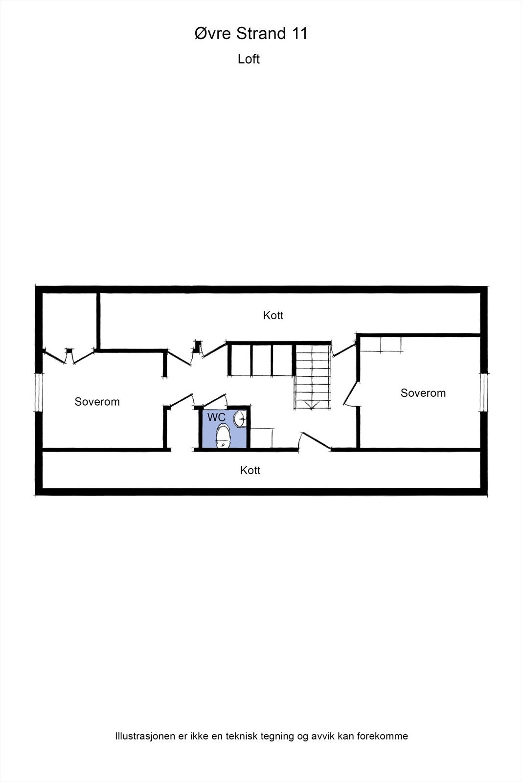 Plantegning loft. Galleribilde