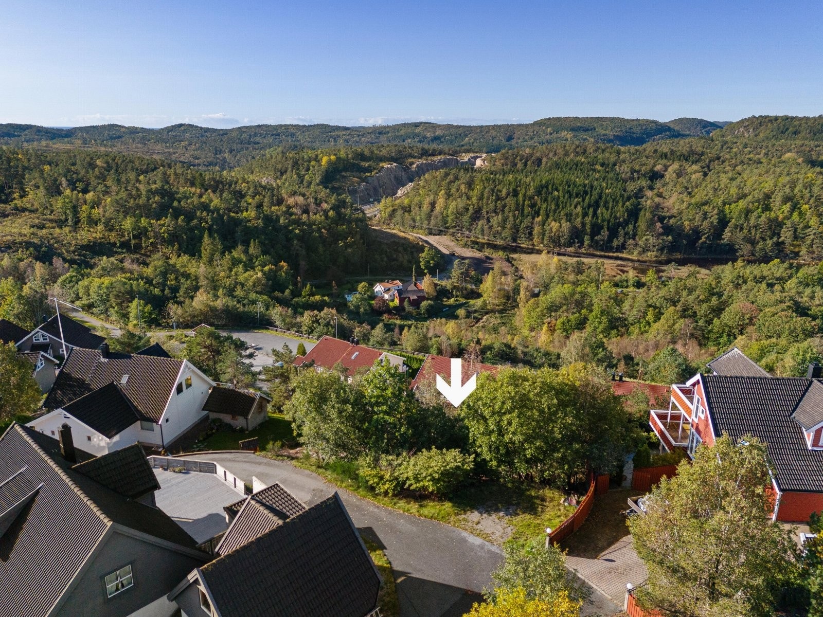 Utsikt over området Galleribilde