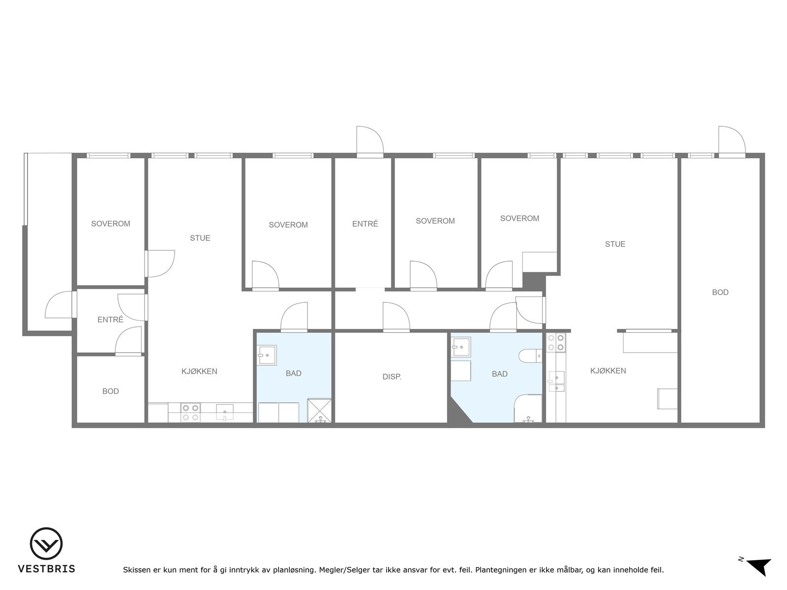 2 leiligheter i underetasje Galleribilde