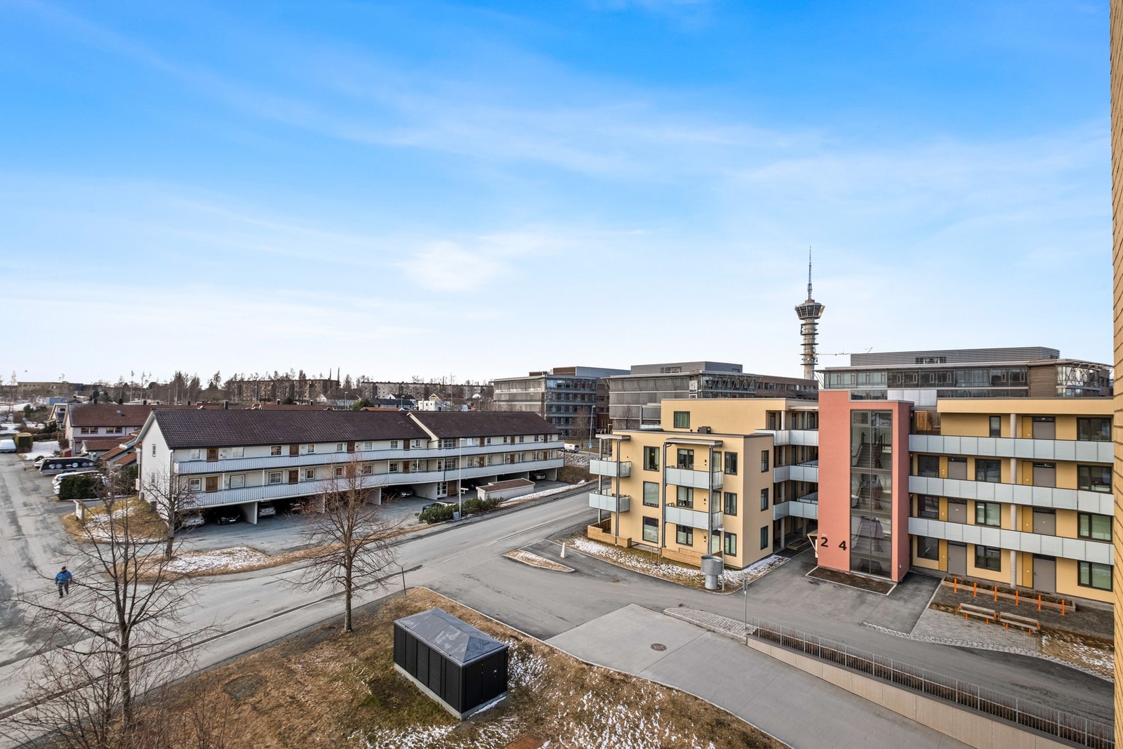 Utsikt fra balkong på kjøkken. Galleribilde