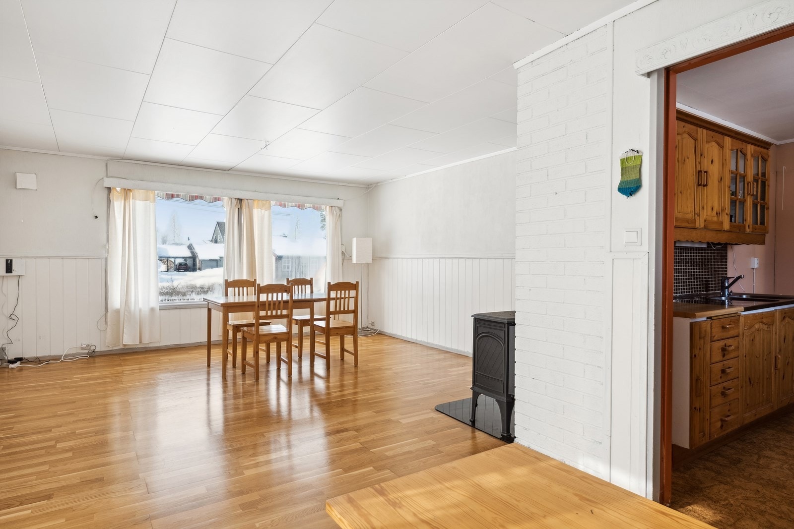 Den vinklede løsning gir flere innredningsmuligheter. Galleribilde