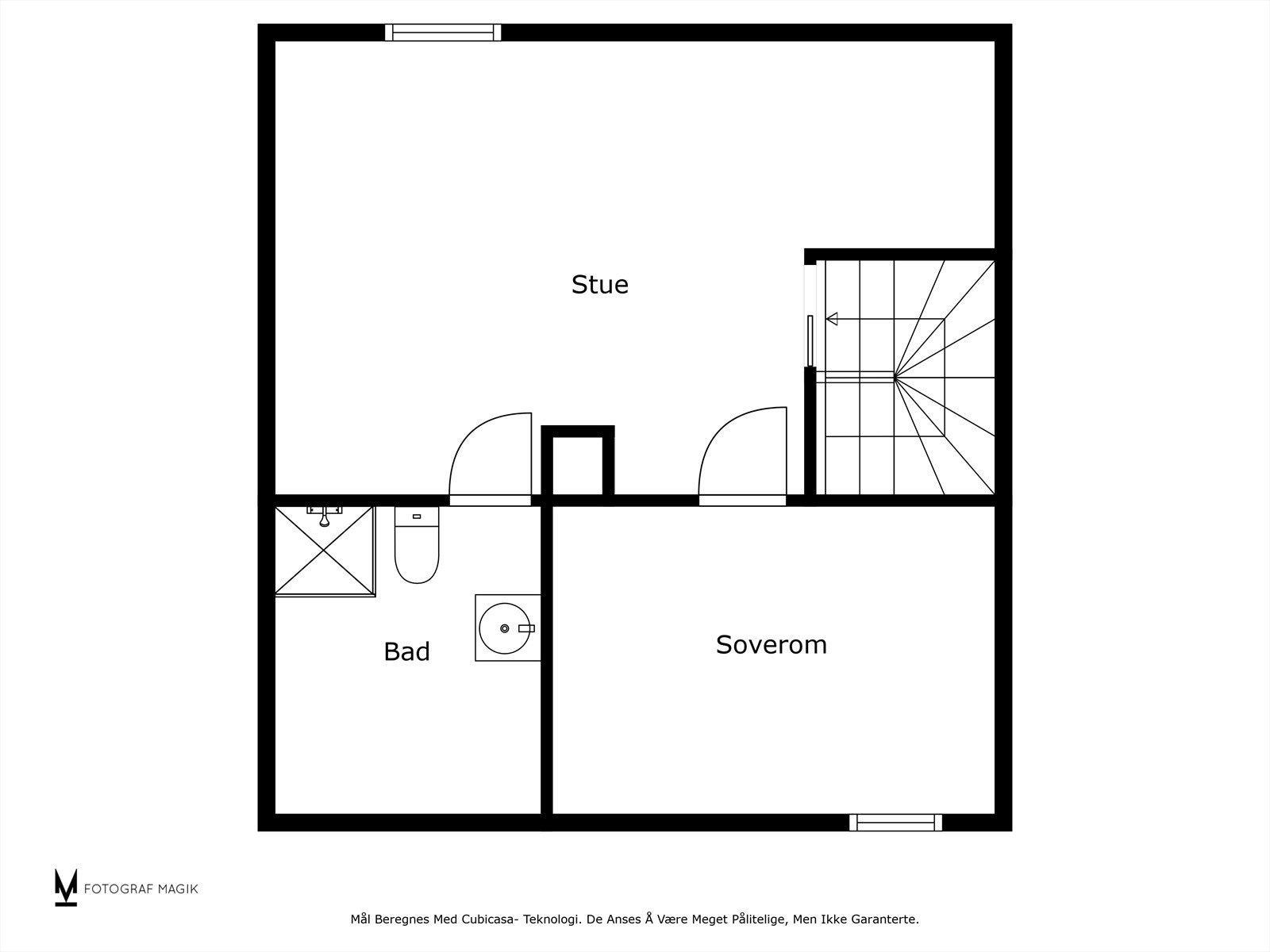 Plantegning loft Galleribilde