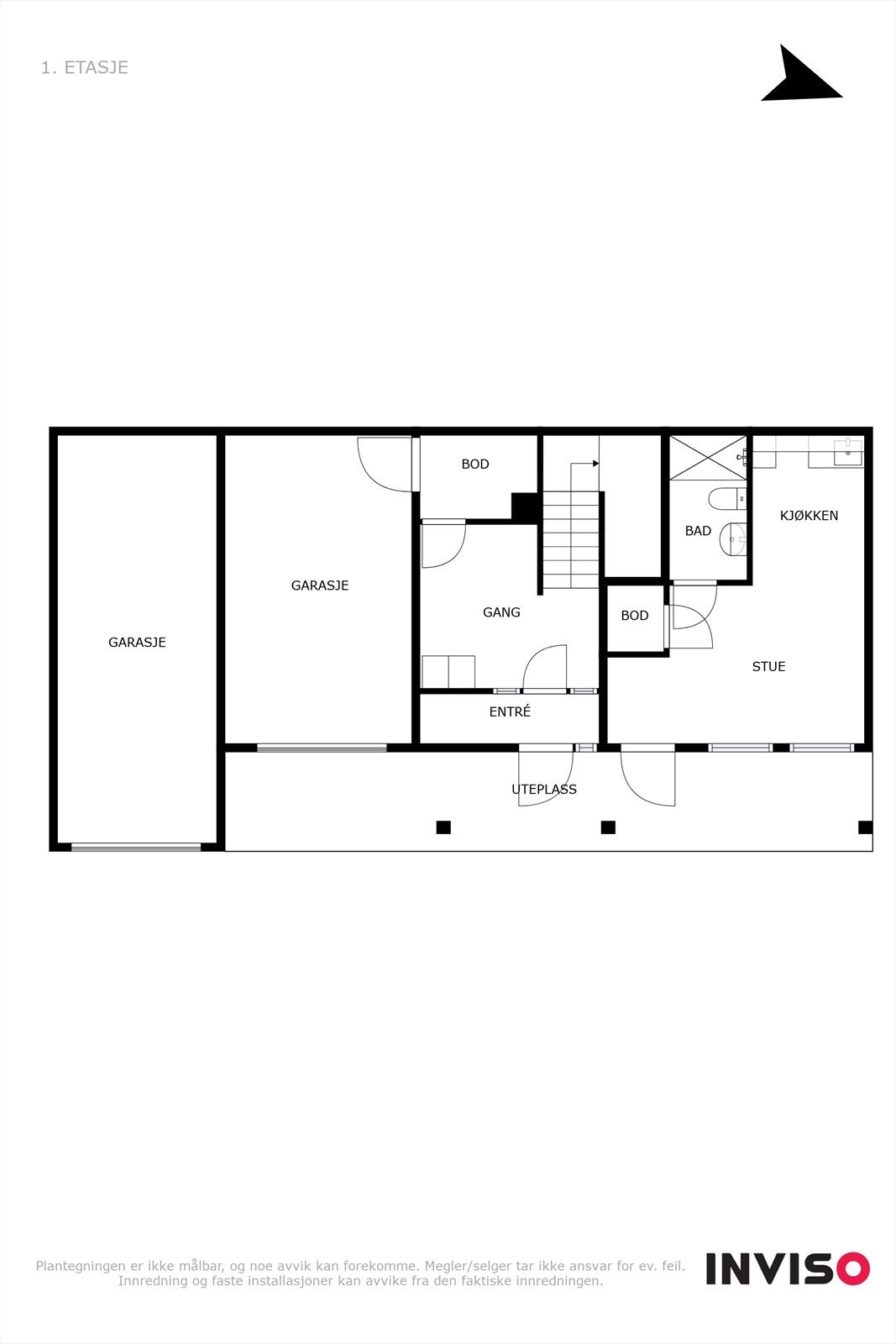 Plantegning u.etg. Galleribilde
