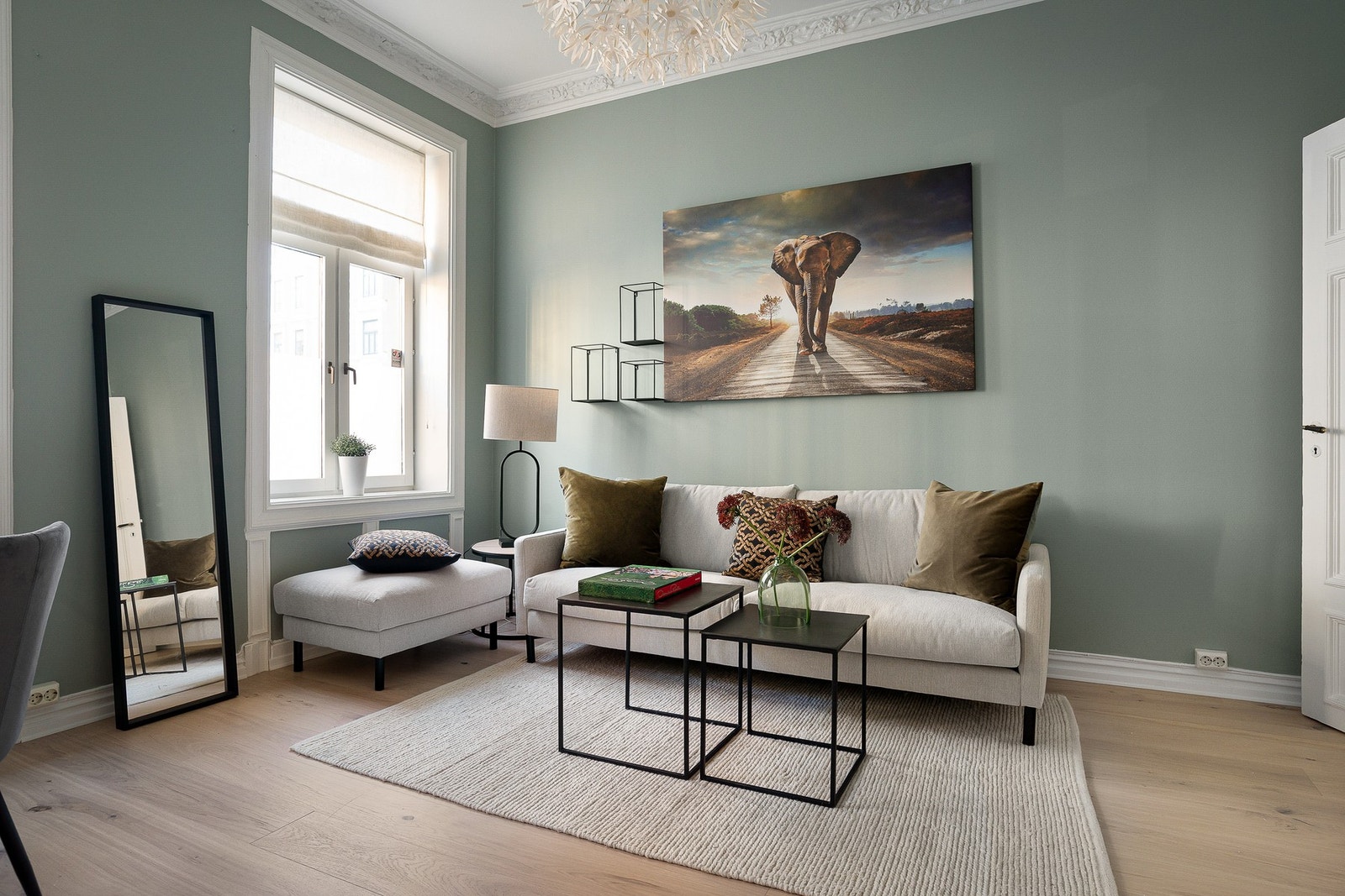 En delikat og påkostet 2(3)-roms med attraktiv beliggenhet på Majorstuen. Galleribilde