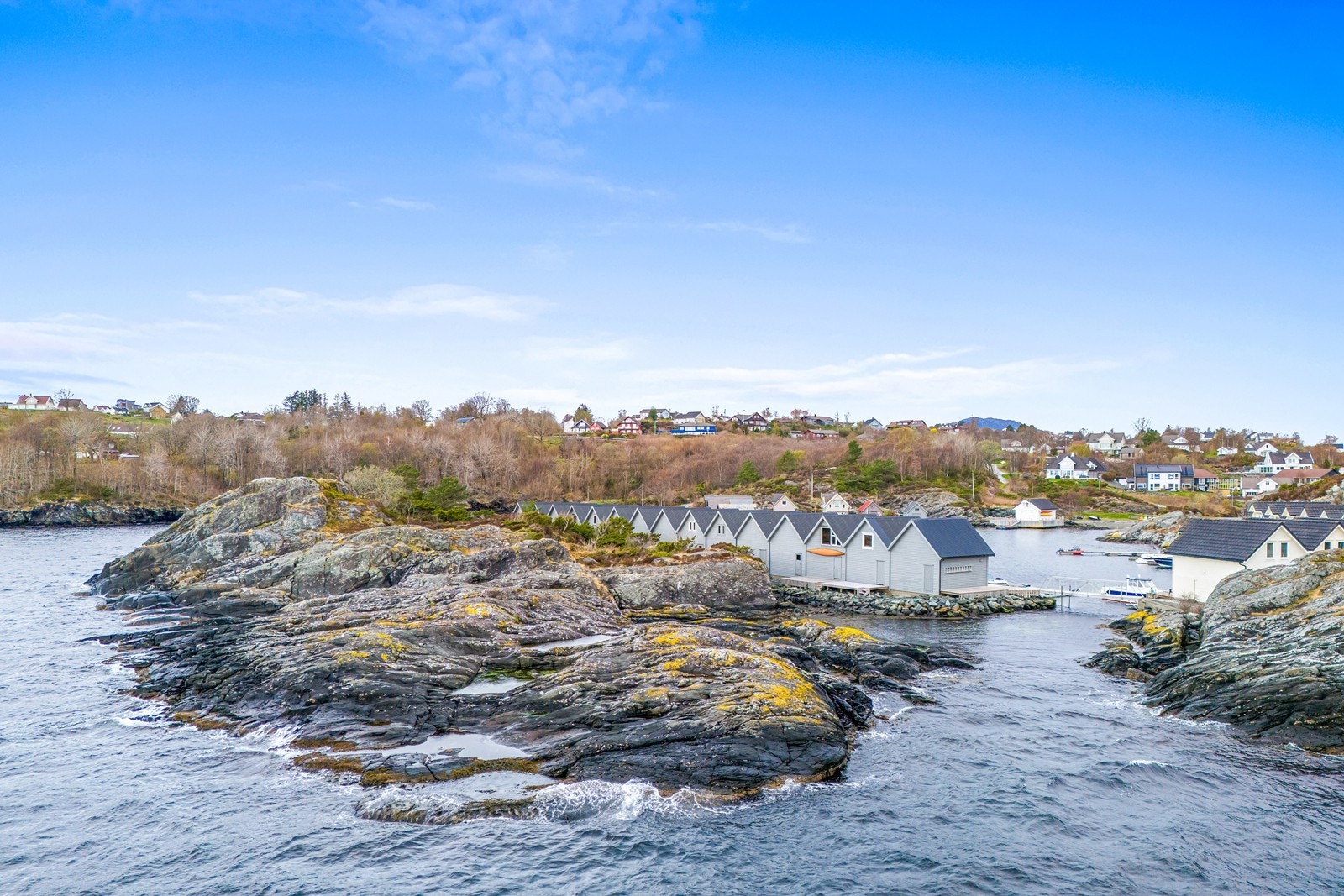 Øyen nausterekken ligger på sett fra baksiden. Galleribilde