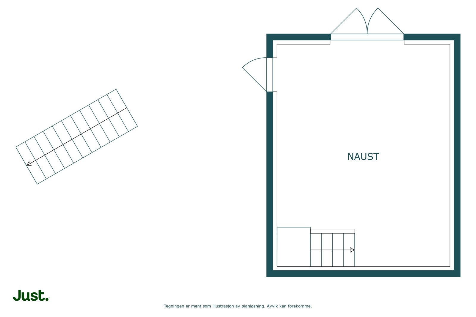 Planskisse naust Galleribilde