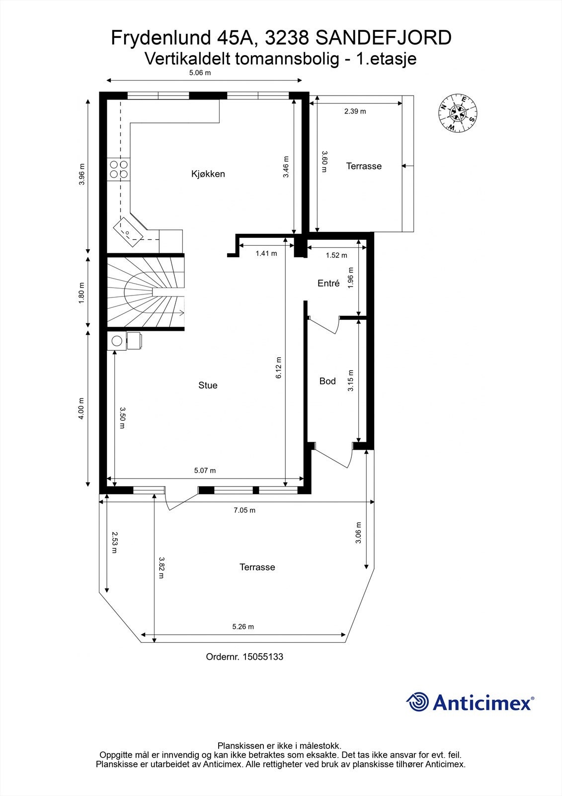 Plantegning 1. etasje Galleribilde