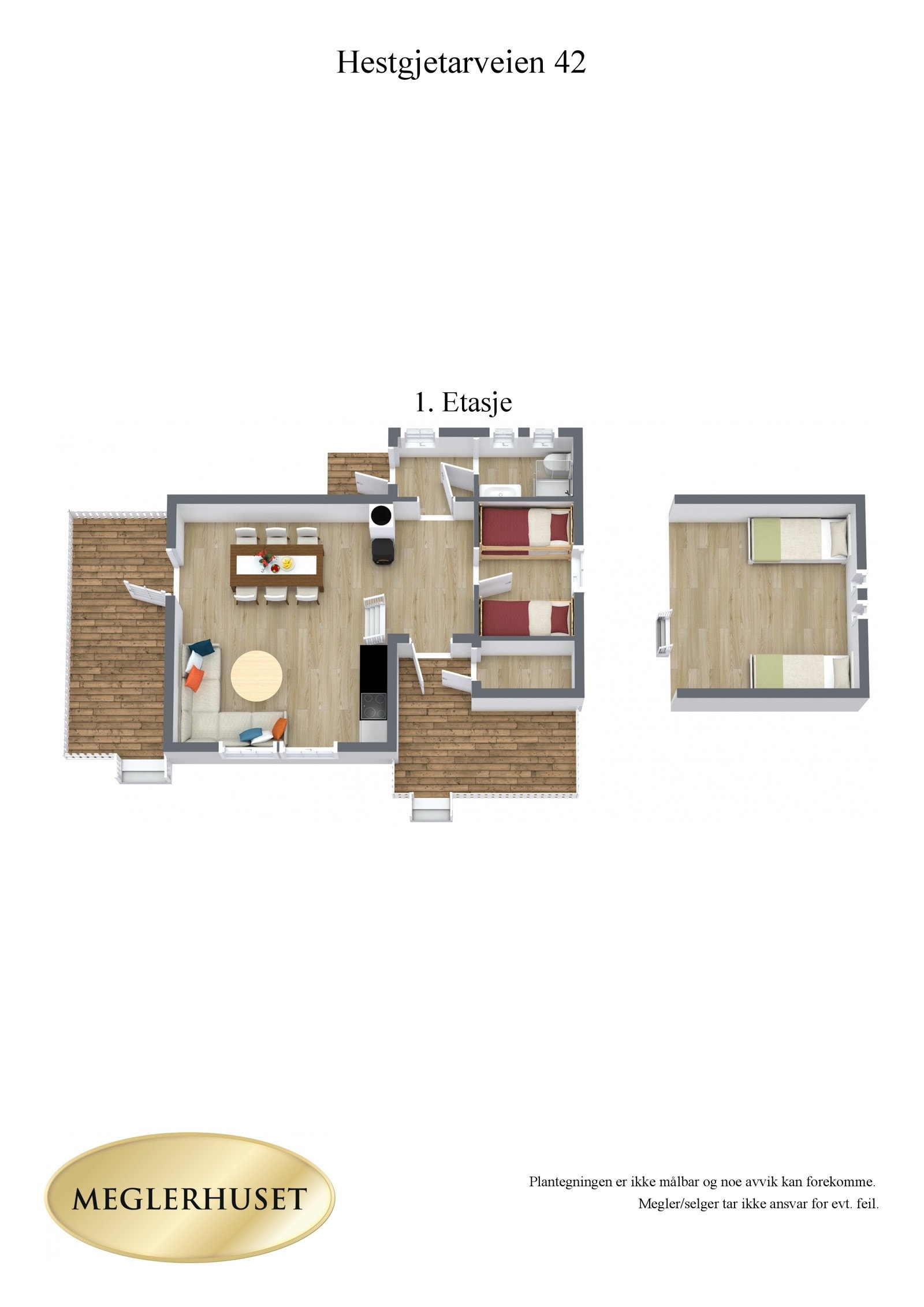 Plantegning 3D. Galleribilde