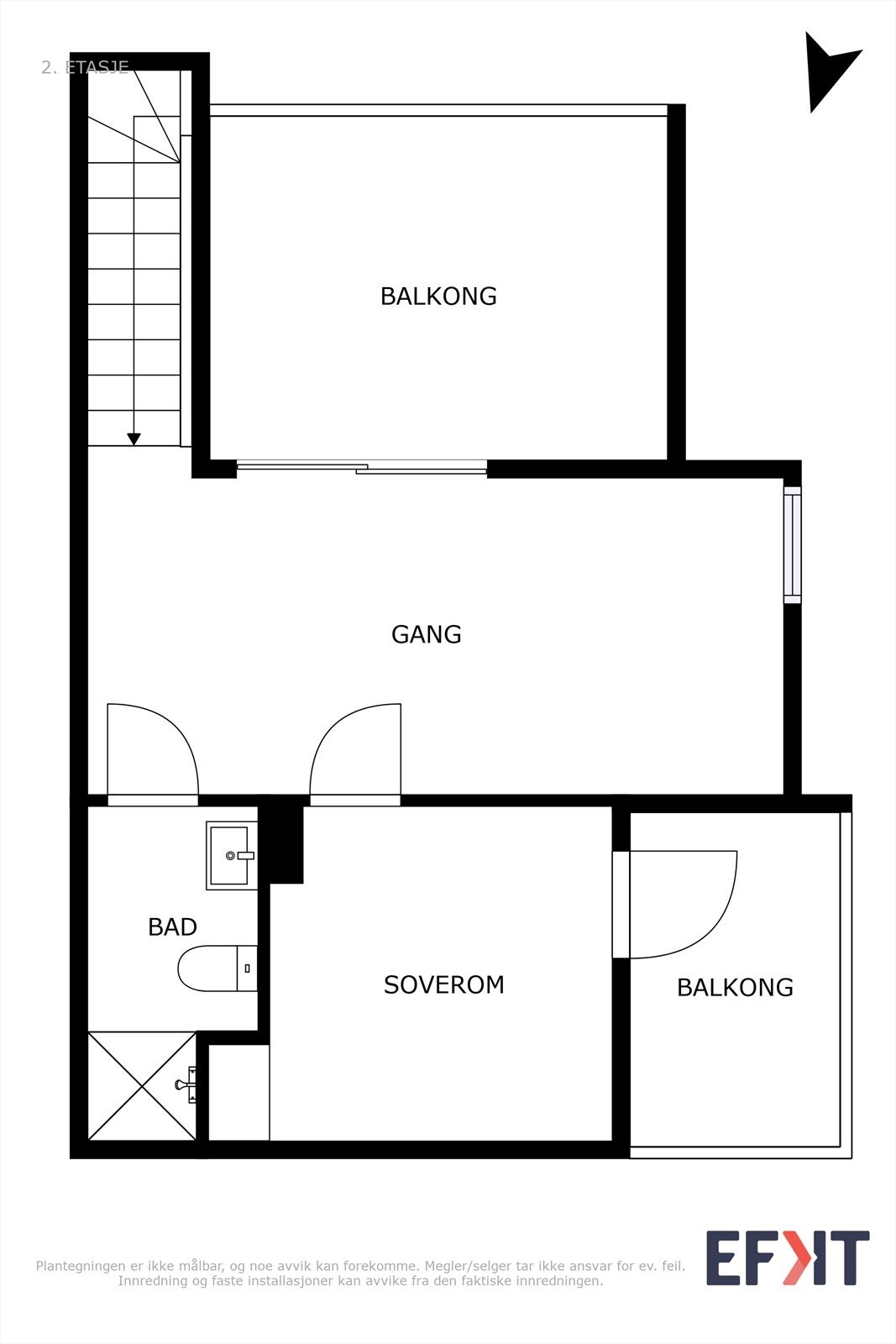 Plantegning 3. etasje Galleribilde