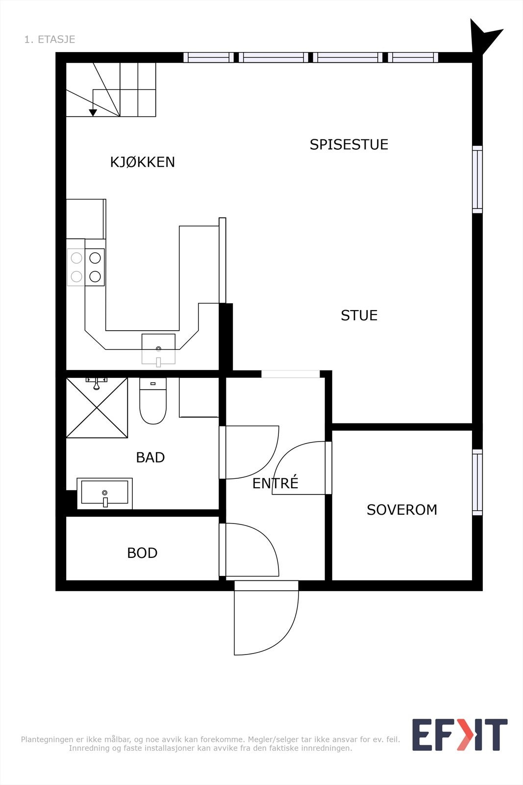 Plantegning 2. etasje Galleribilde