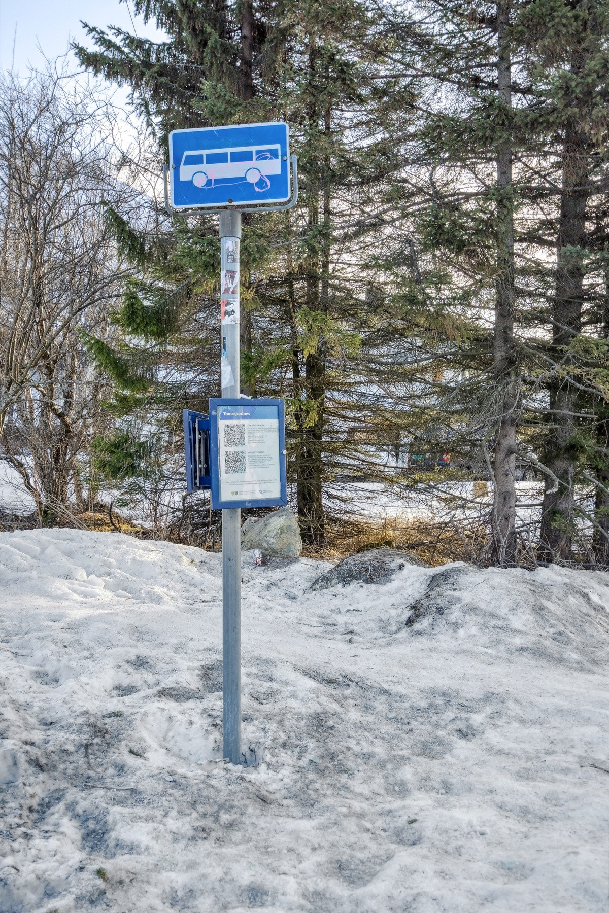 Nært bussholdeplass Galleribilde