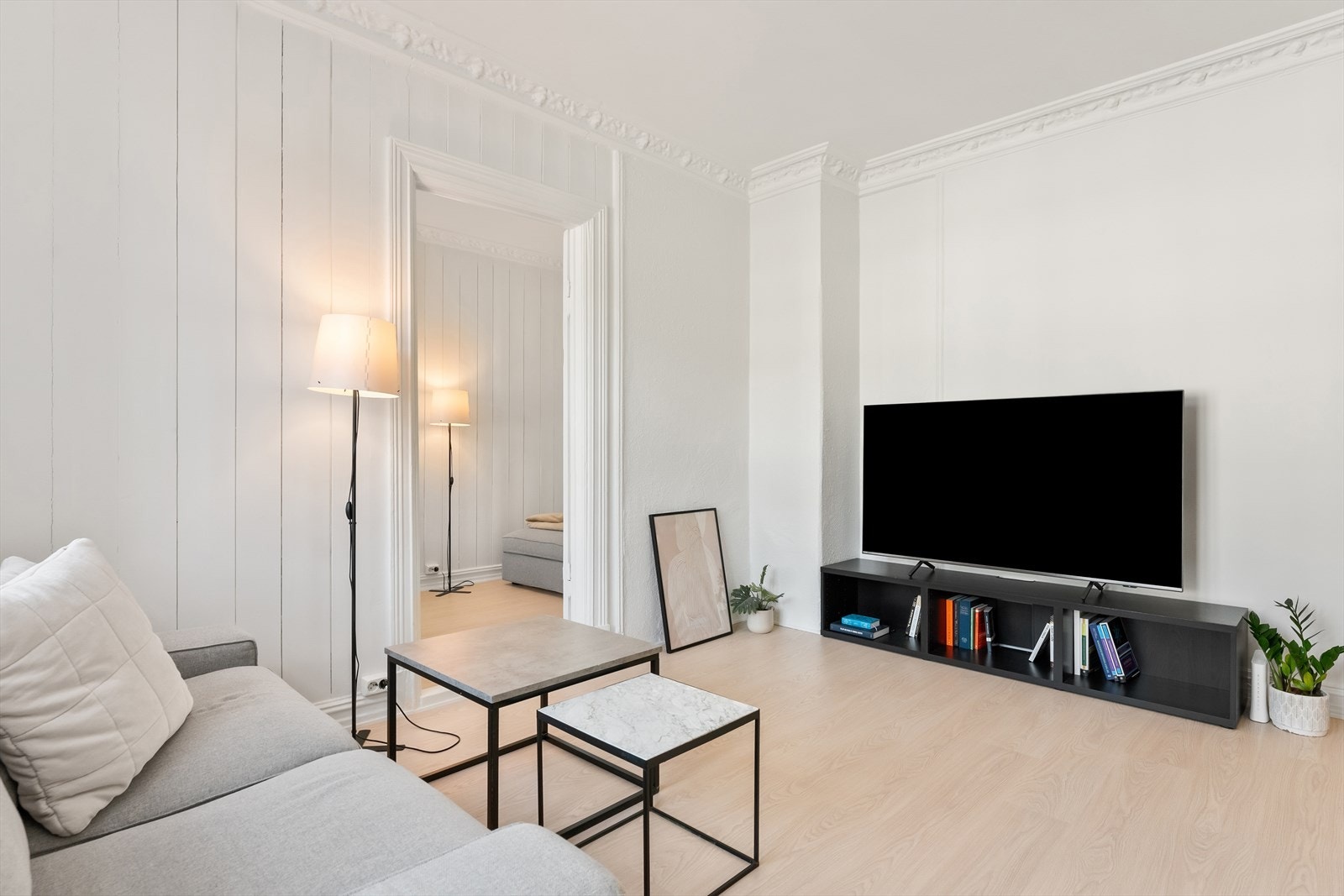 Innvendige veggoverflater ble malt i 2023. Galleribilde