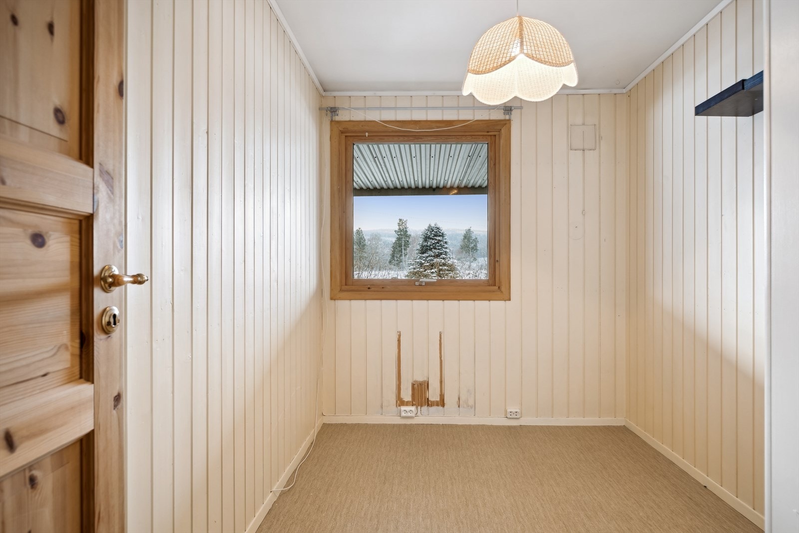 Fin utsikt til landskapet fra dette soverommet! Galleribilde