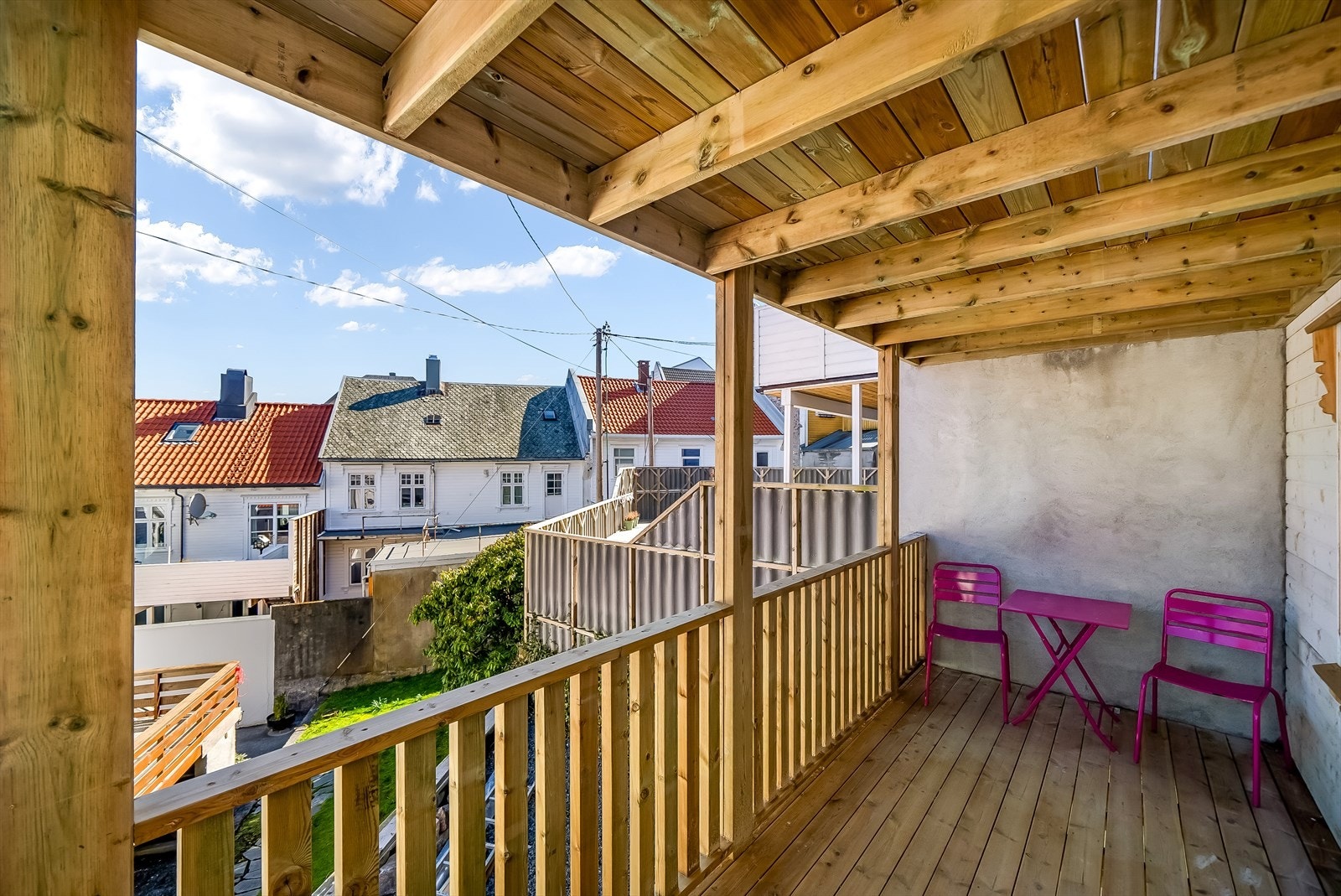 Terrassen i 1. etasje er overbygd. Galleribilde