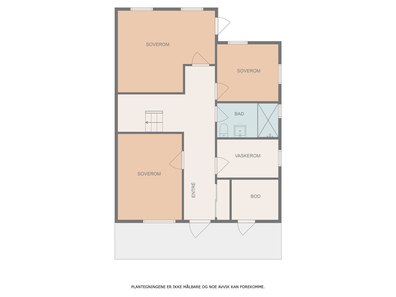 Plantegning underetasje Galleribilde