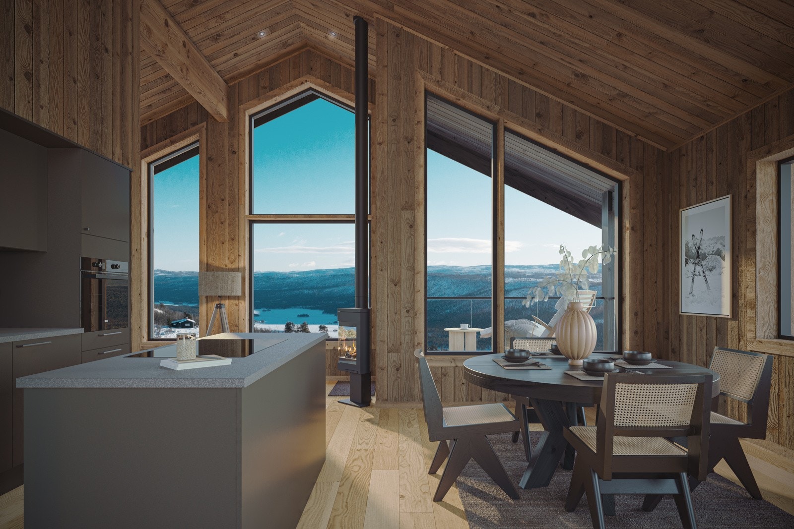 Solhovda har en nydelig utsikt Galleribilde