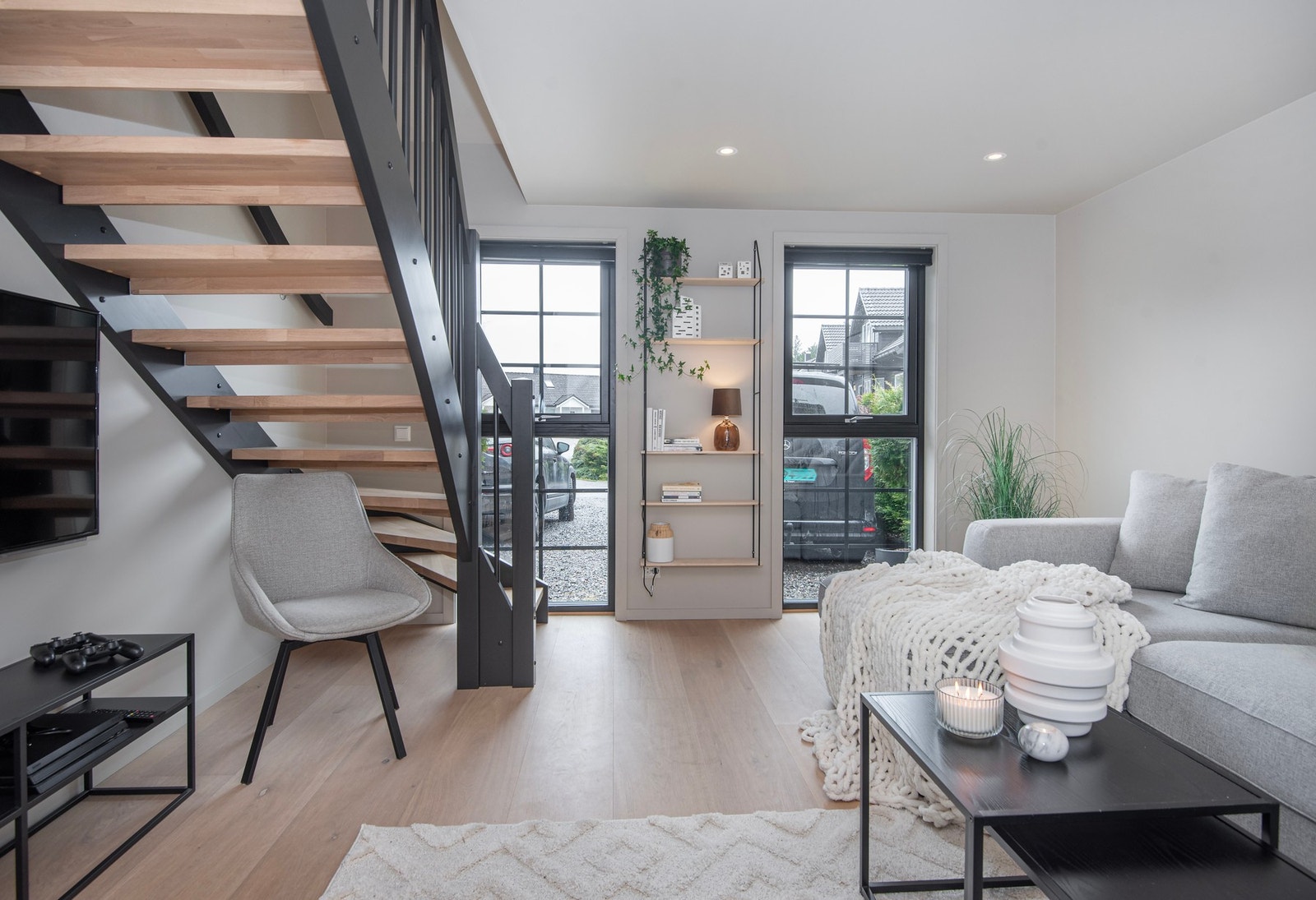 Store vindusflater. Galleribilde