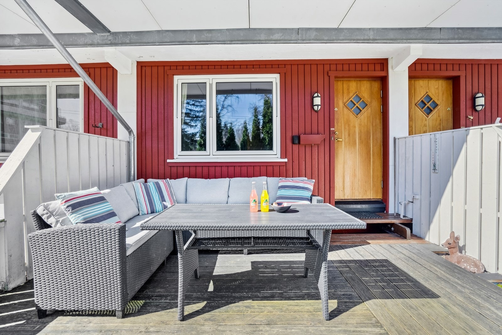 Leiligheten har en flott og romslig terrasse på 21 m². Galleribilde