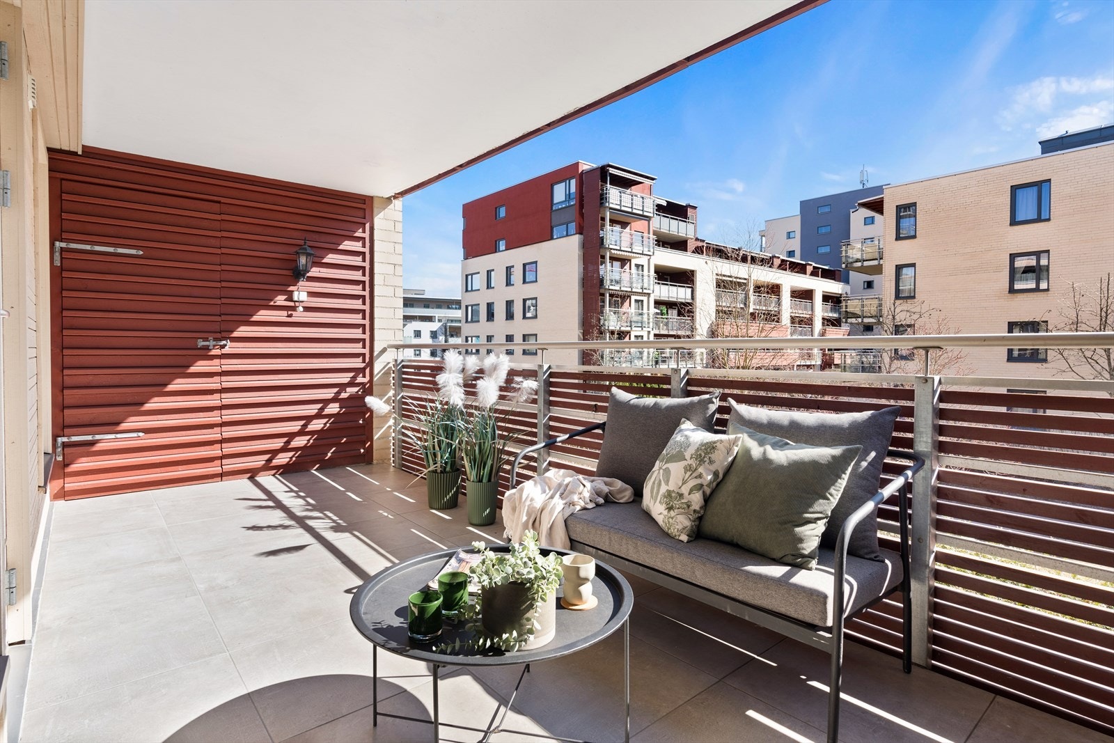 Fra balkongen er det også tilgang til en praktisk bod. Galleribilde