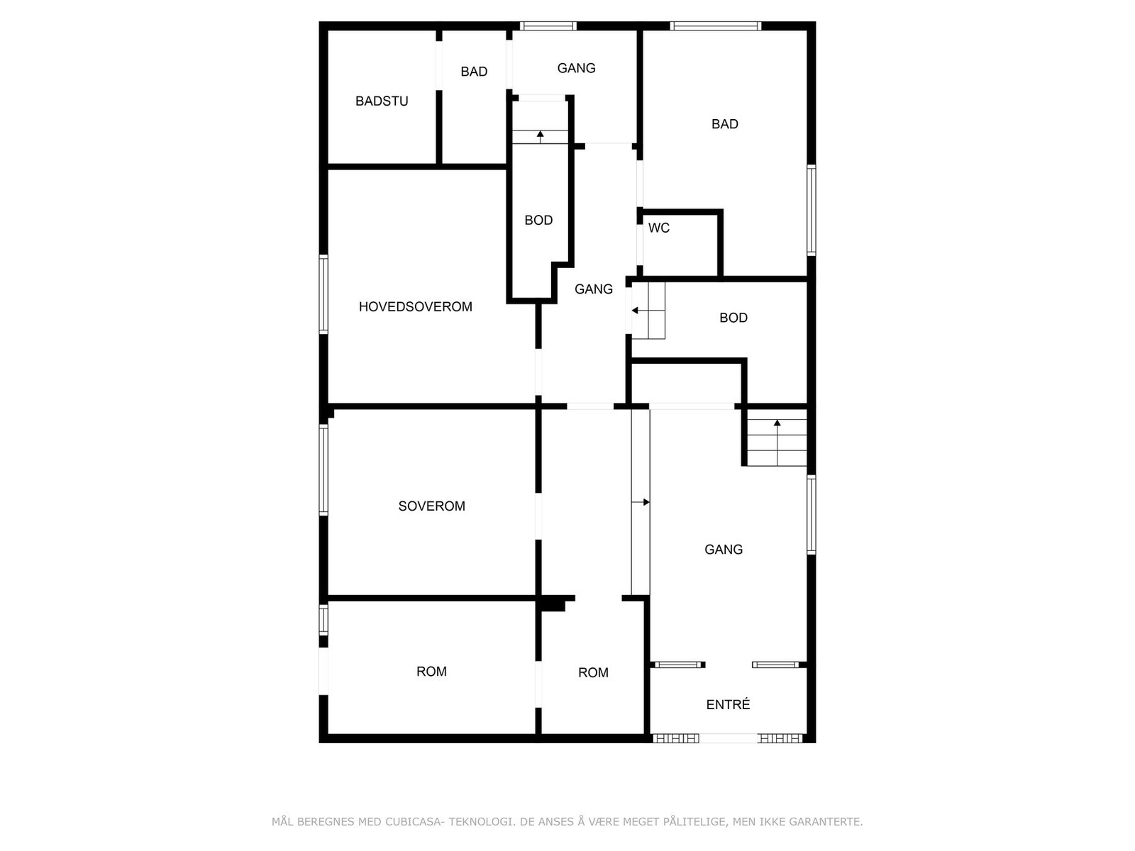 Plantegning - 1.etasje. Galleribilde