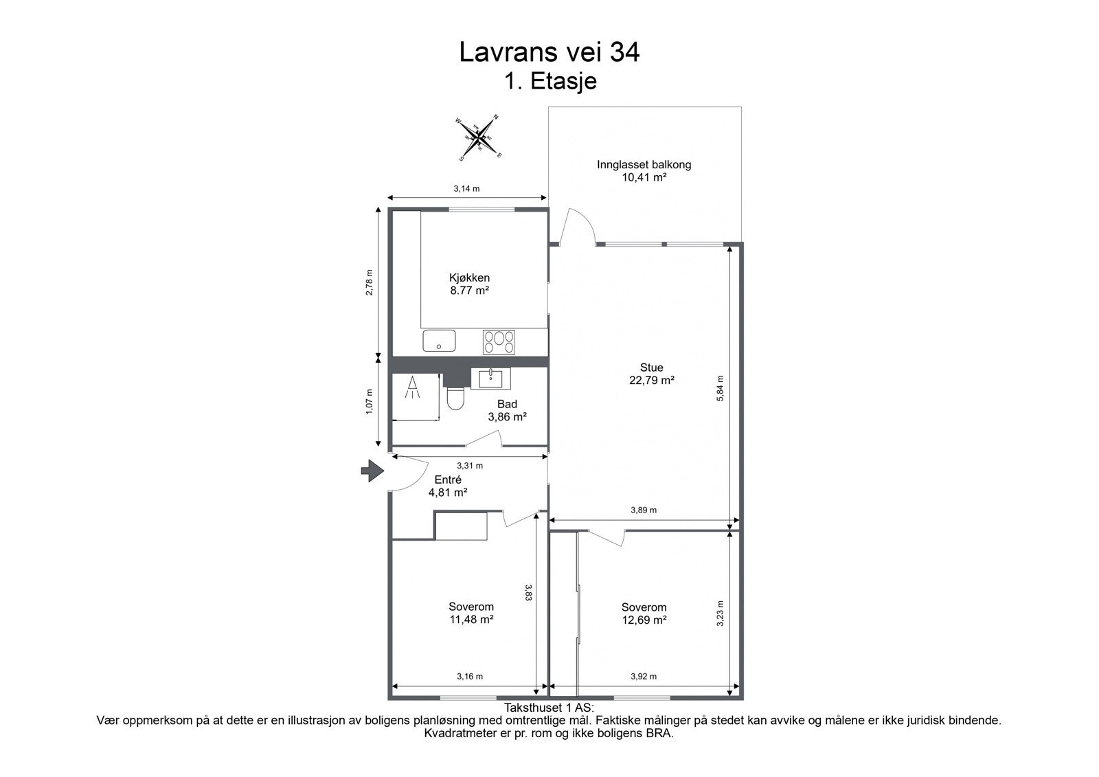 Plantegning Galleribilde