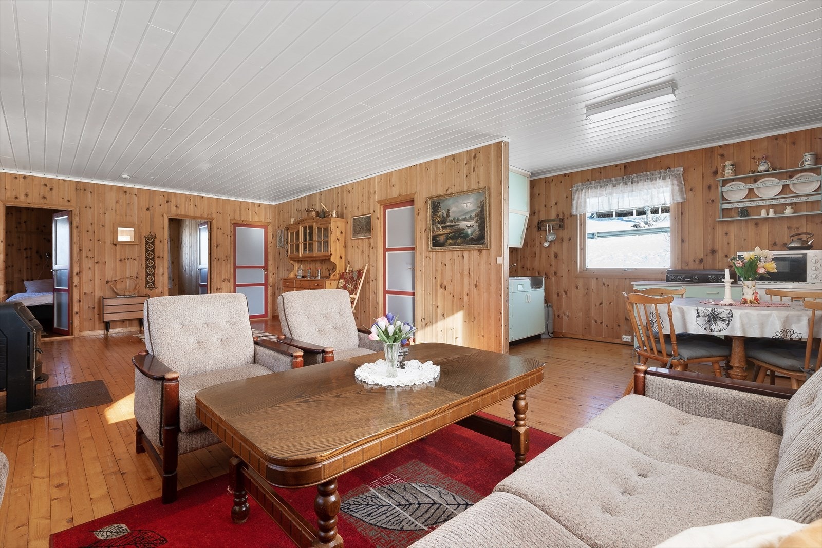 Stuen innbyr til både rolige og sosiale kvelder. Galleribilde