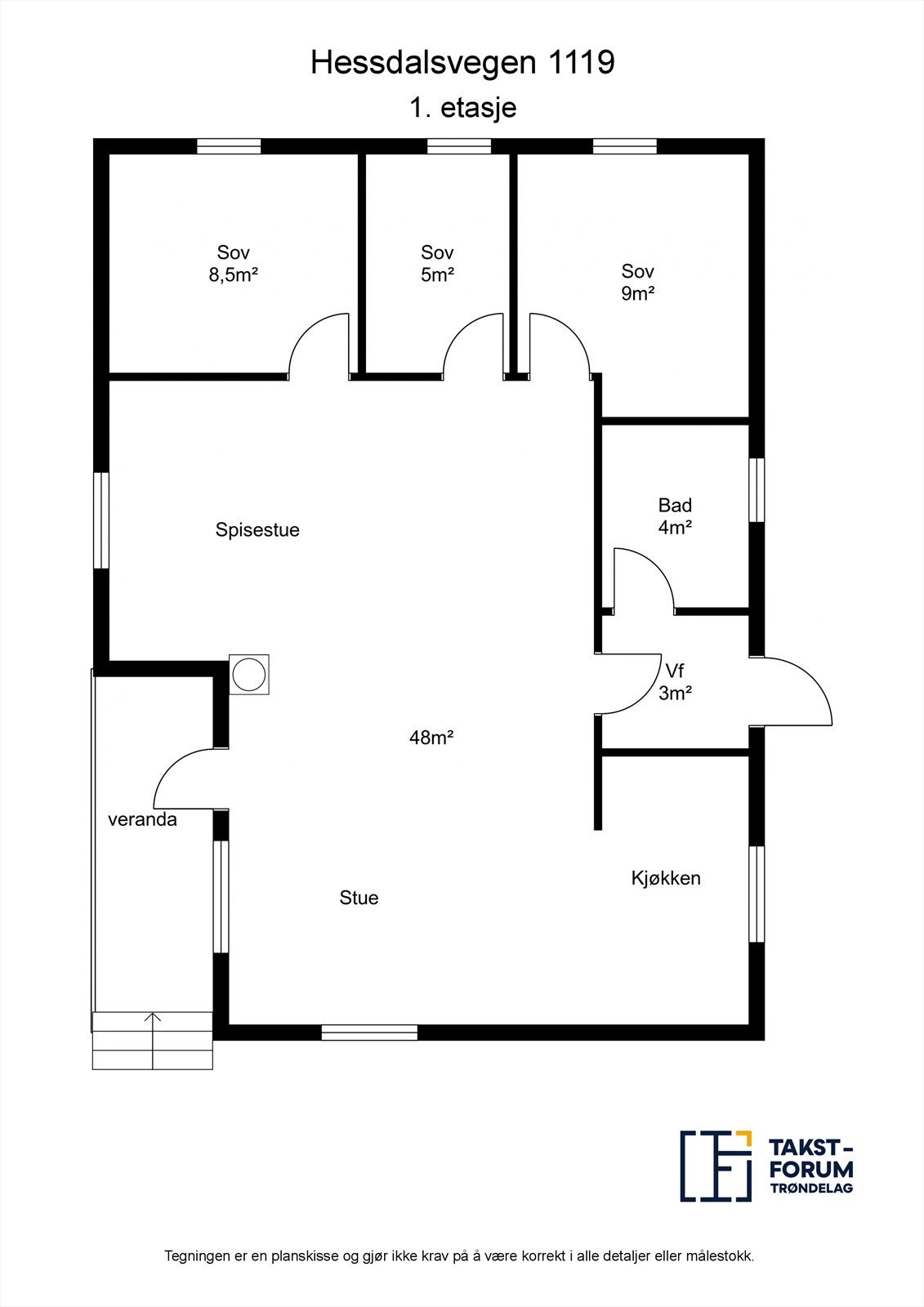 Planskisse. Galleribilde