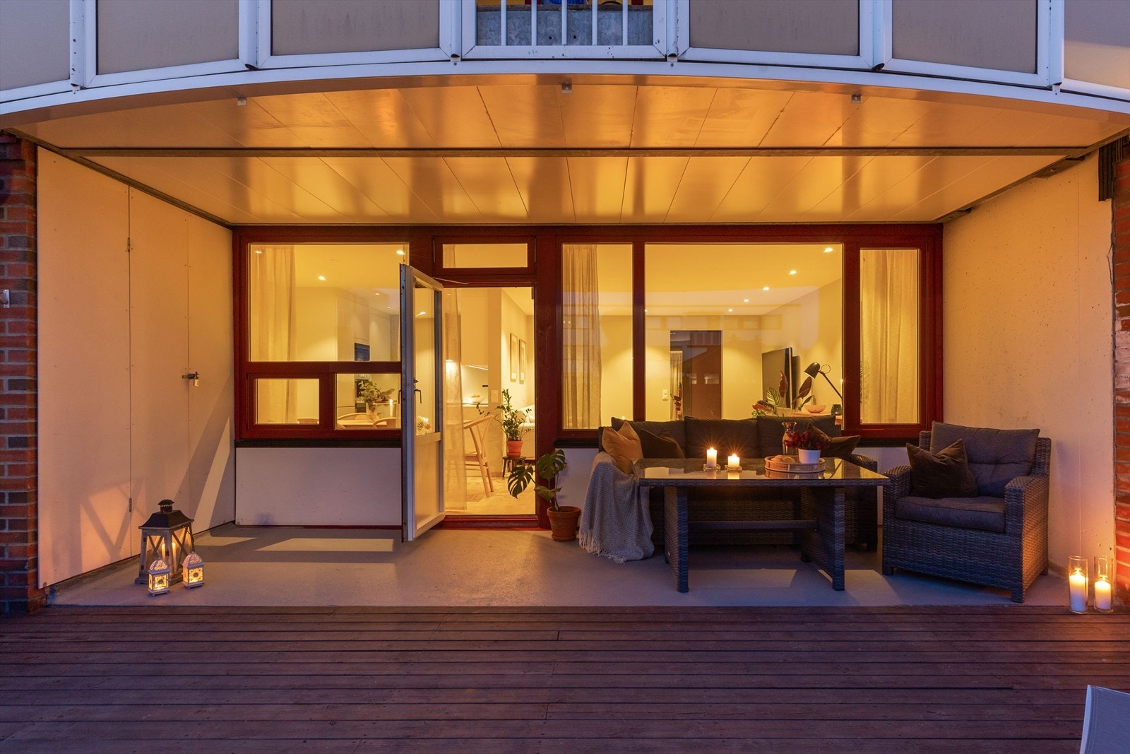 Leilighetene er innbydende med gjennomgående planløsning. Galleribilde