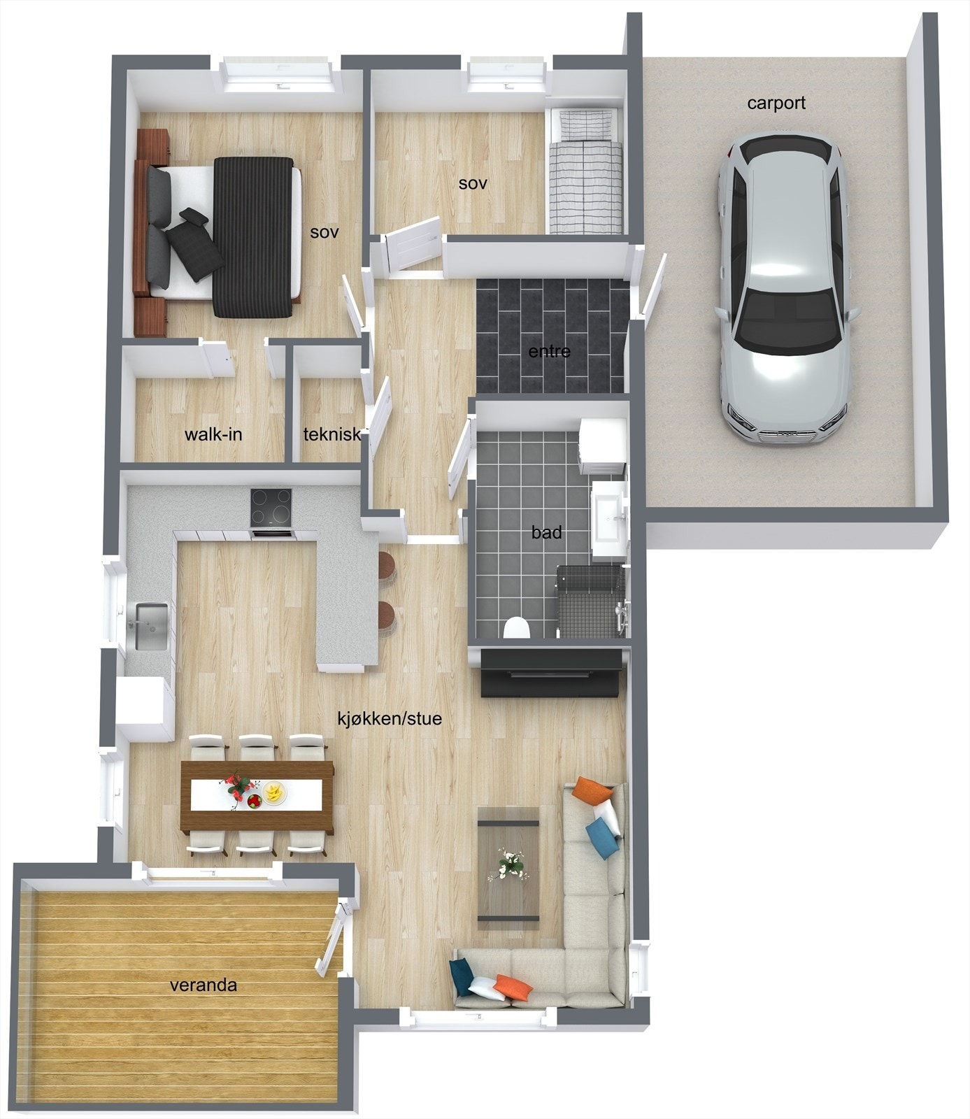 Plantegning. Galleribilde