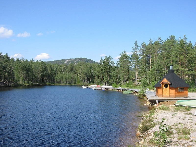Fra bryggeanlegget ved vannet Galleribilde