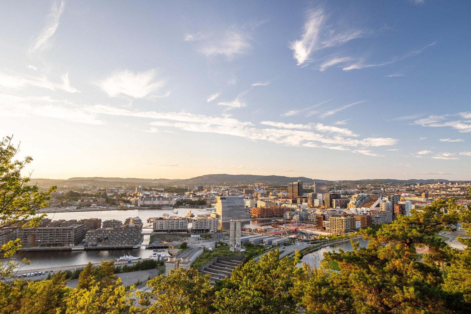 Utsikten er en vei på Ekeberg. Galleribilde