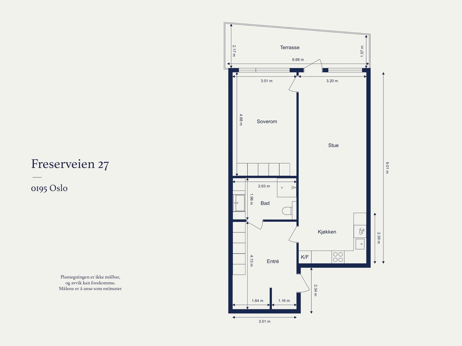 Plantegning | Freserveien 27 Galleribilde