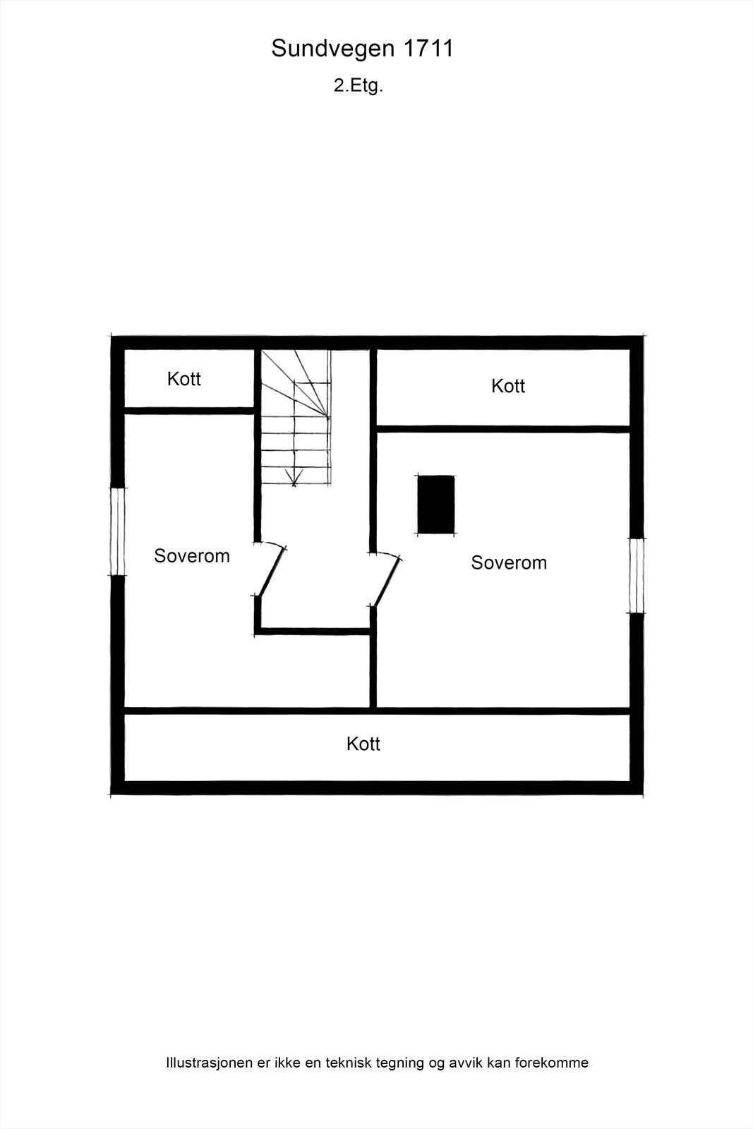 Planløsning 2.etasje Galleribilde