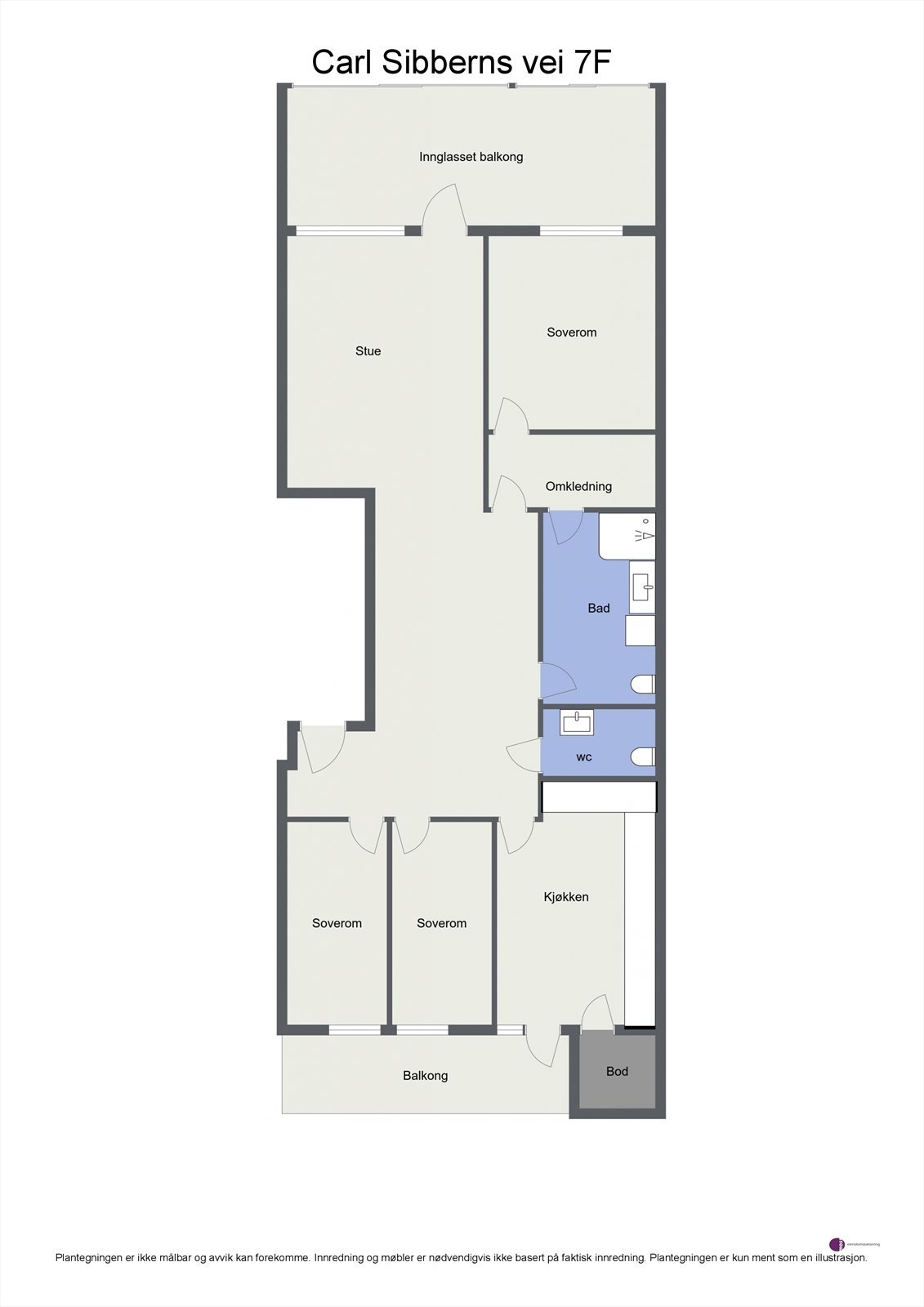 Veiledende planskisse. Galleribilde