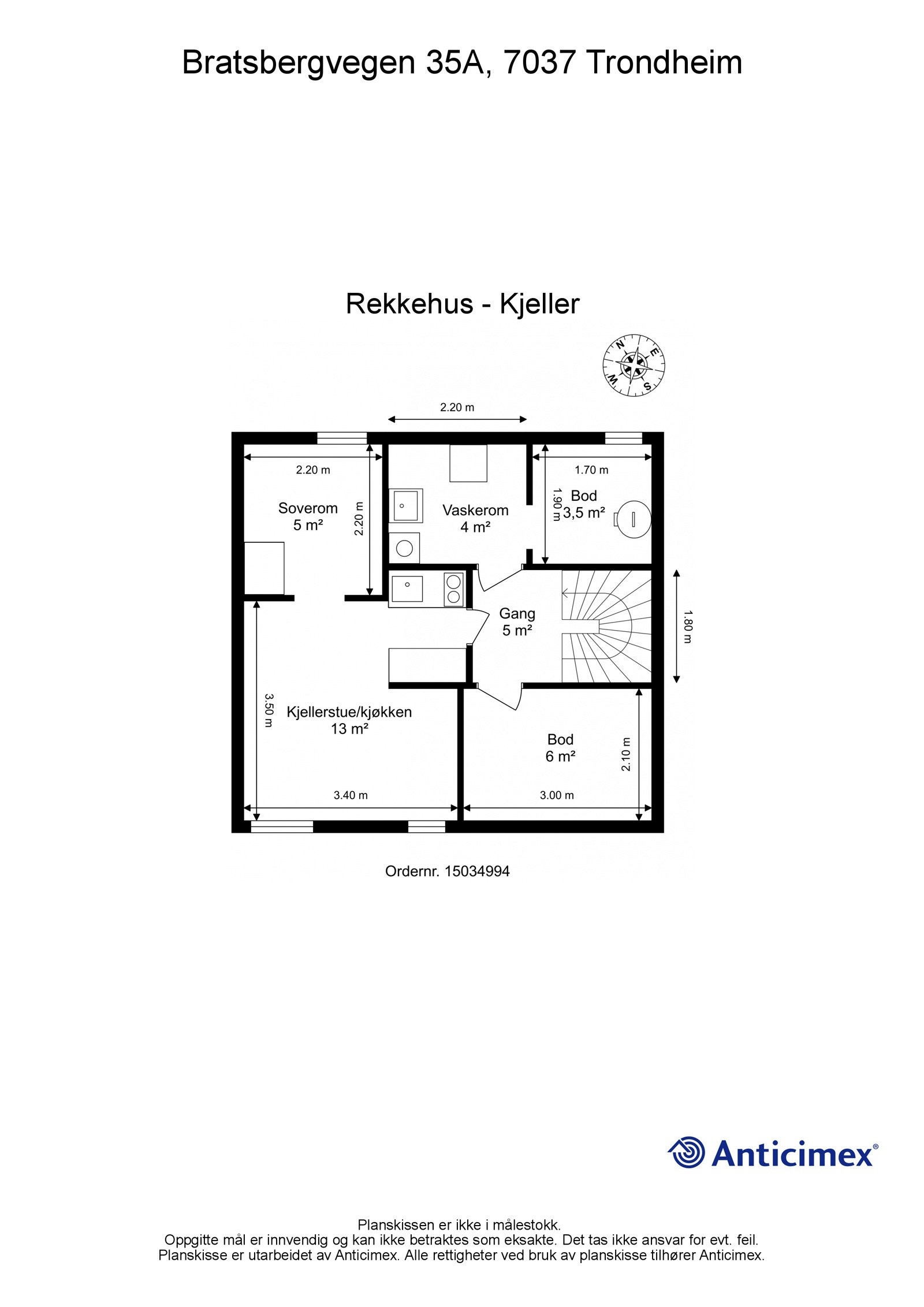 Plantegning kjelleretasje Galleribilde