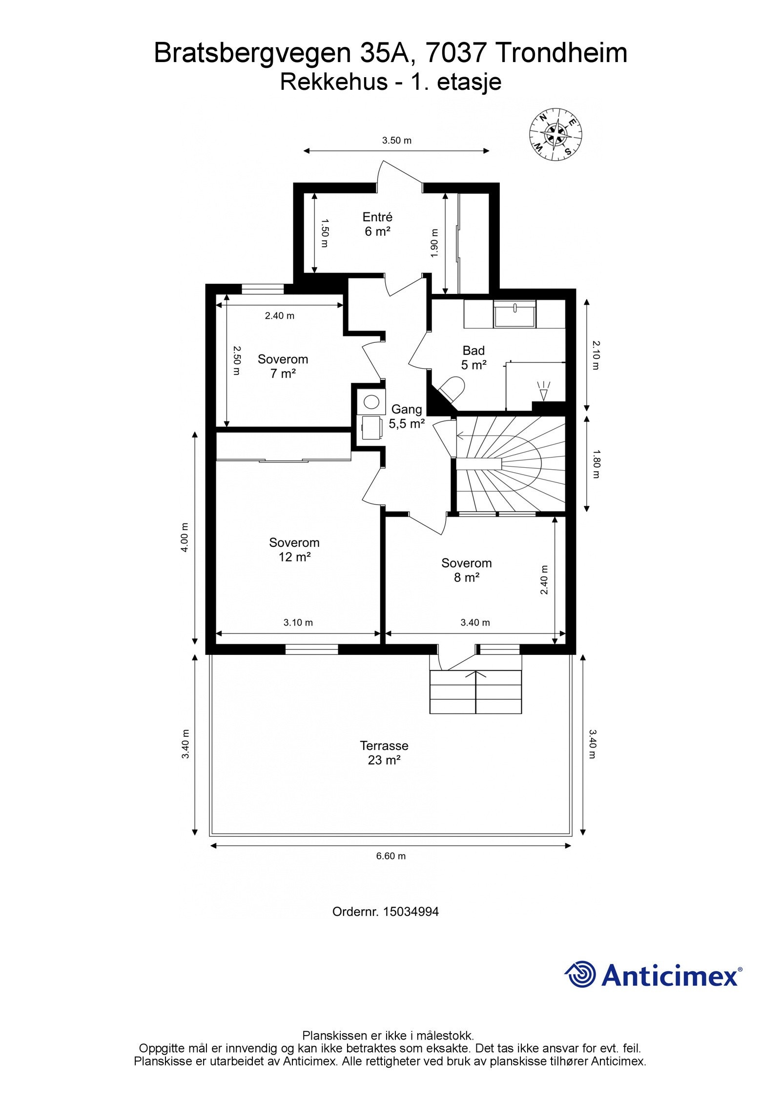 Plantegning 1. etasje Galleribilde