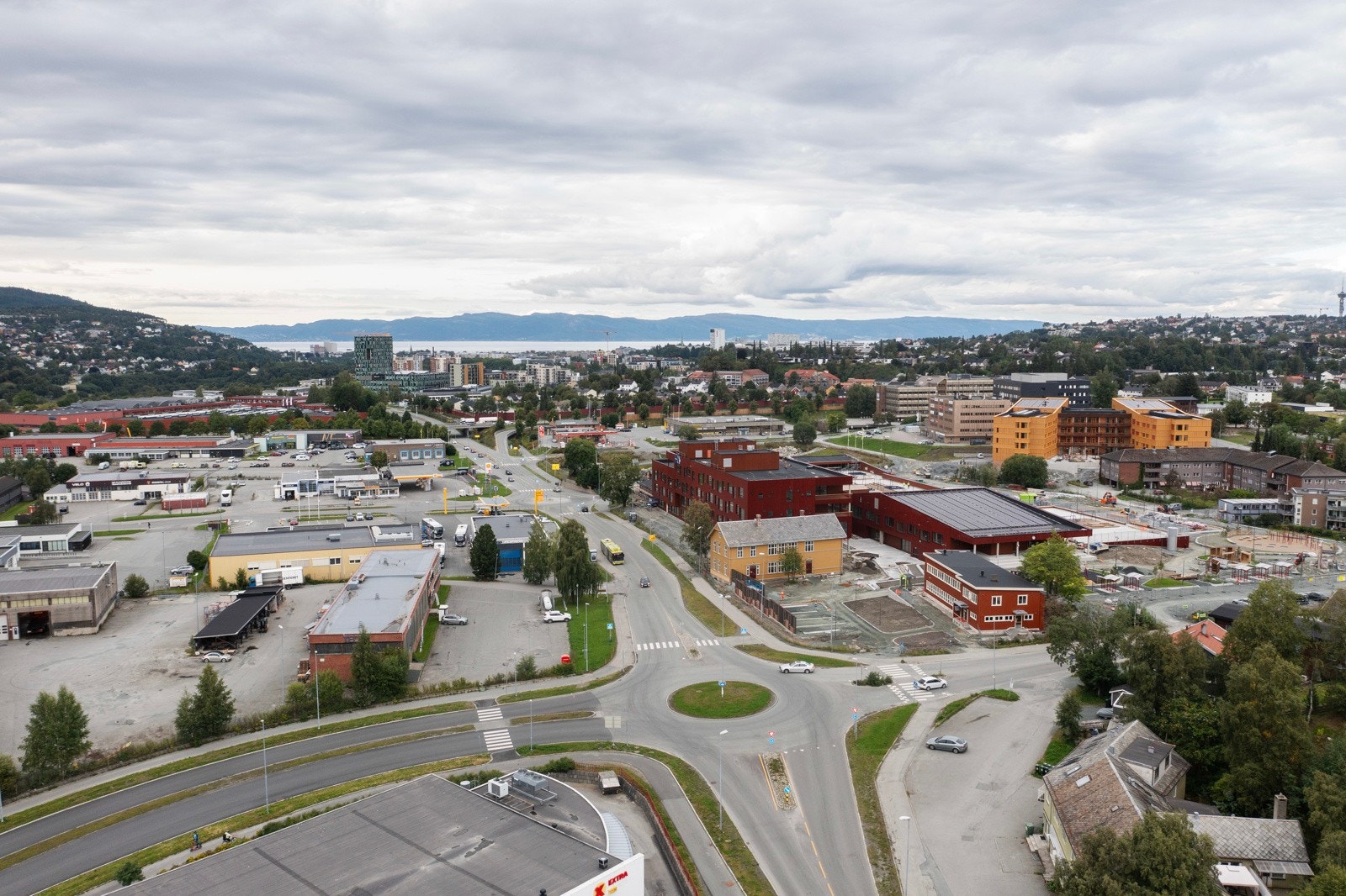 Dronefoto av nærområdet Galleribilde