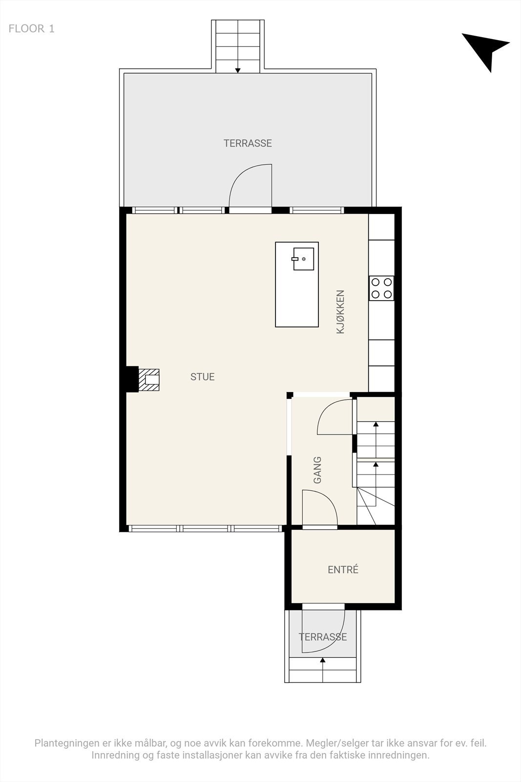 Plantegning 1.etasje Galleribilde