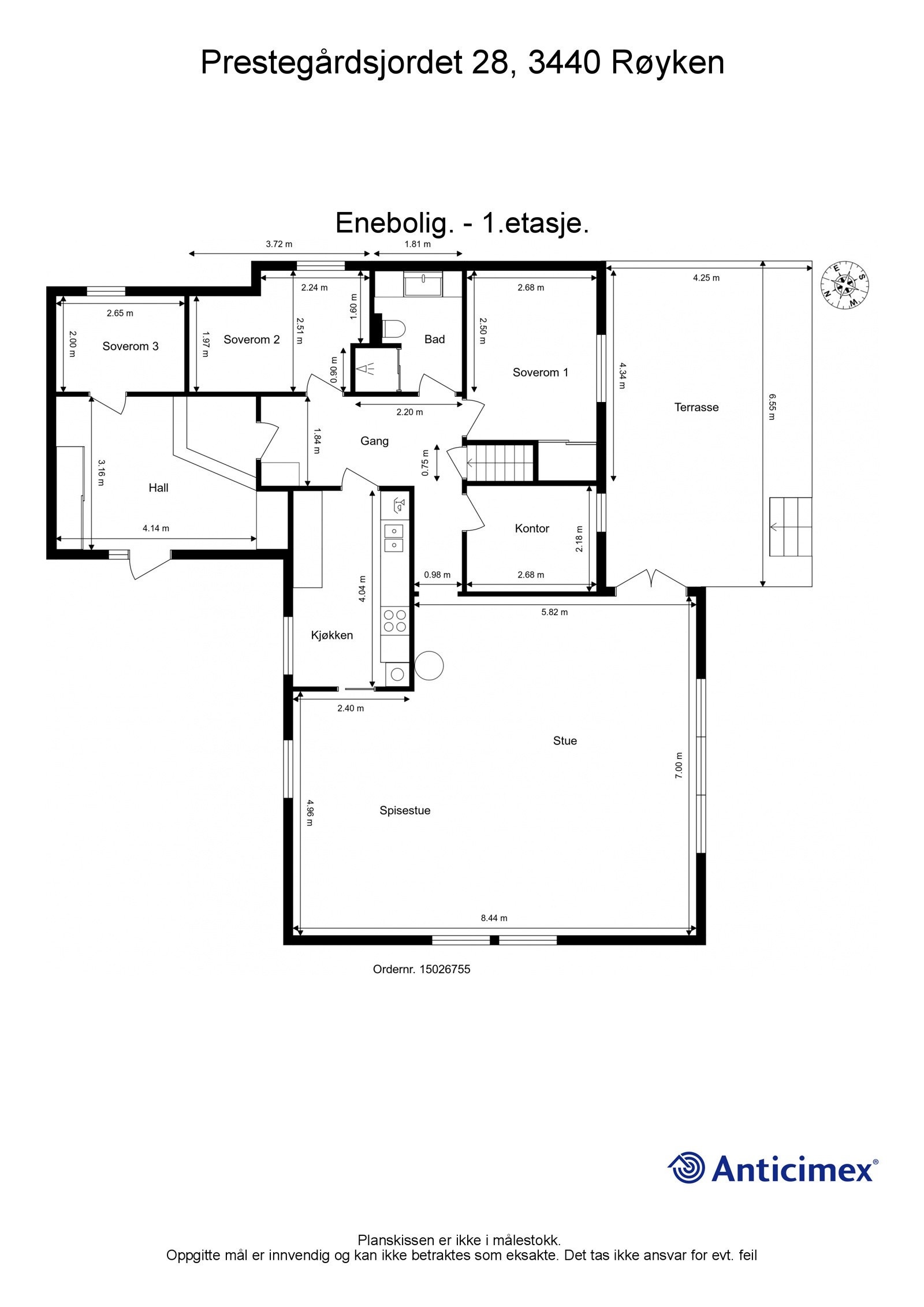 Plantegning 1.etasje Galleribilde