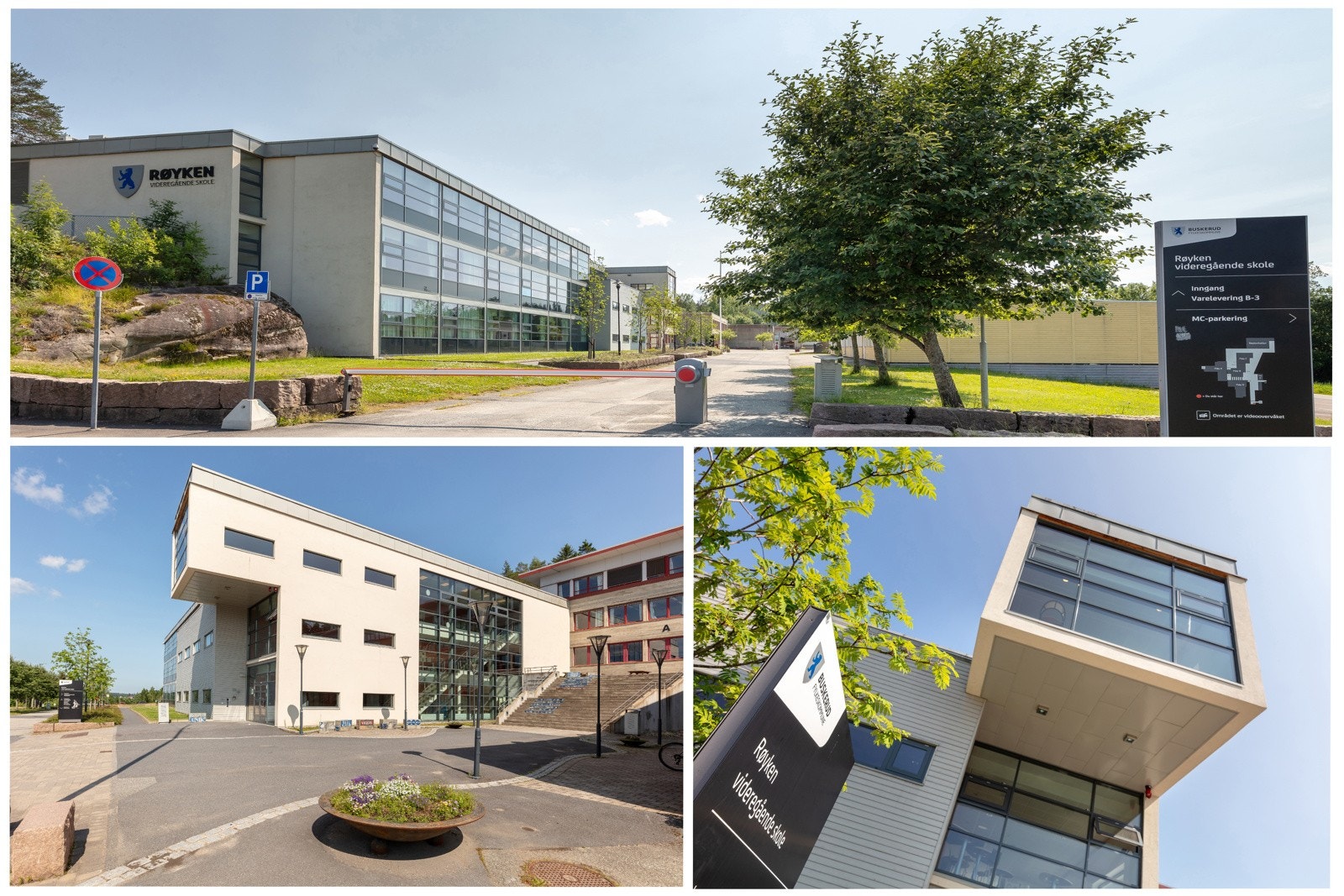 Videregående og ungdomsskole i Røyken. Kort vei Galleribilde