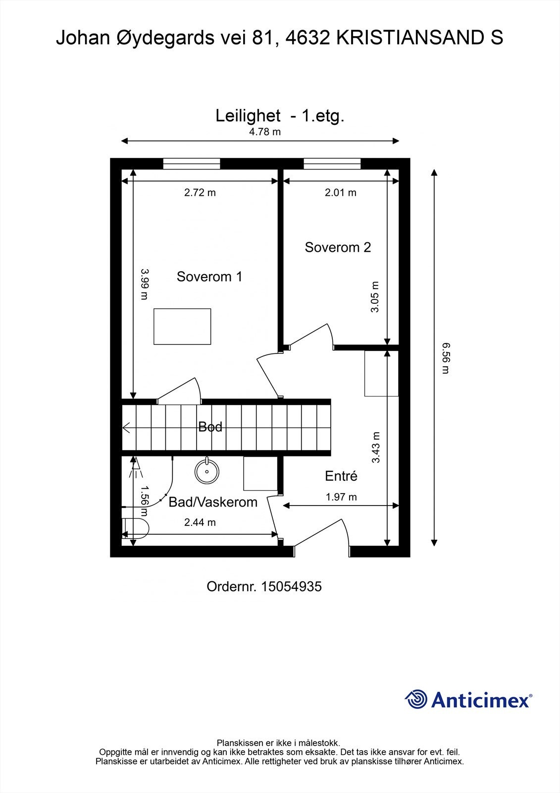 Plantegning 1 etg Galleribilde