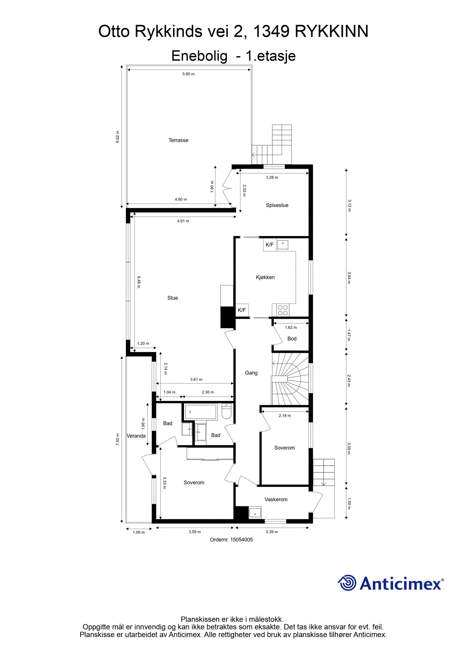 Plantegning 1.etasje Galleribilde