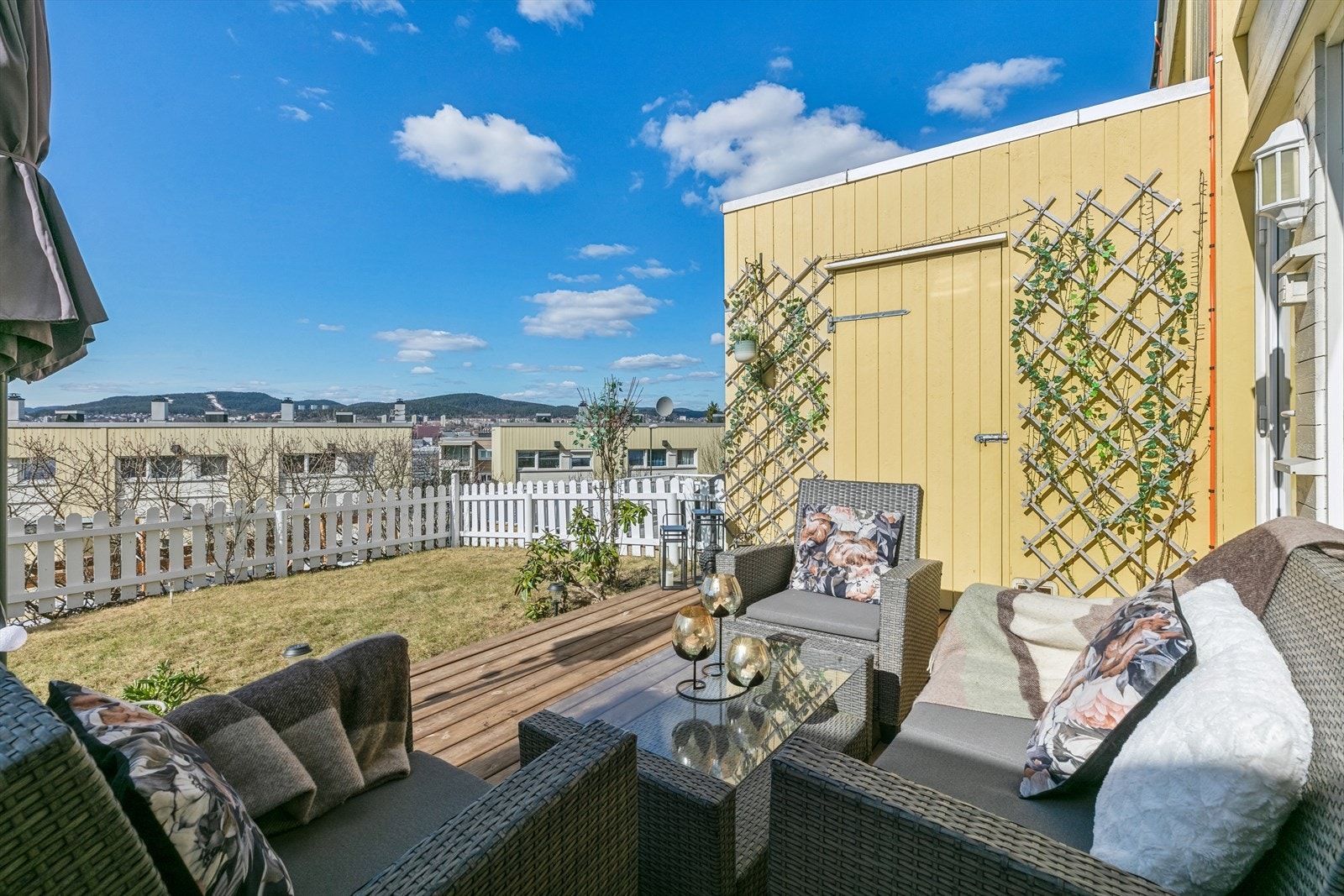 Et enderekkehus med gode solforhold. Galleribilde
