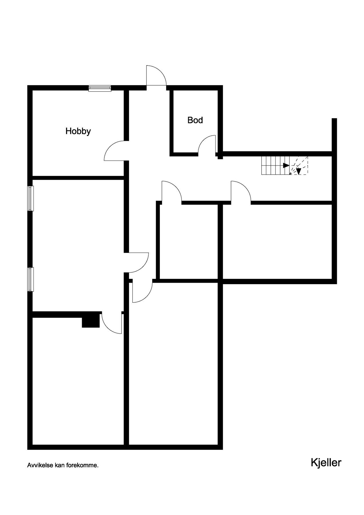 Plantegning kjeller Galleribilde