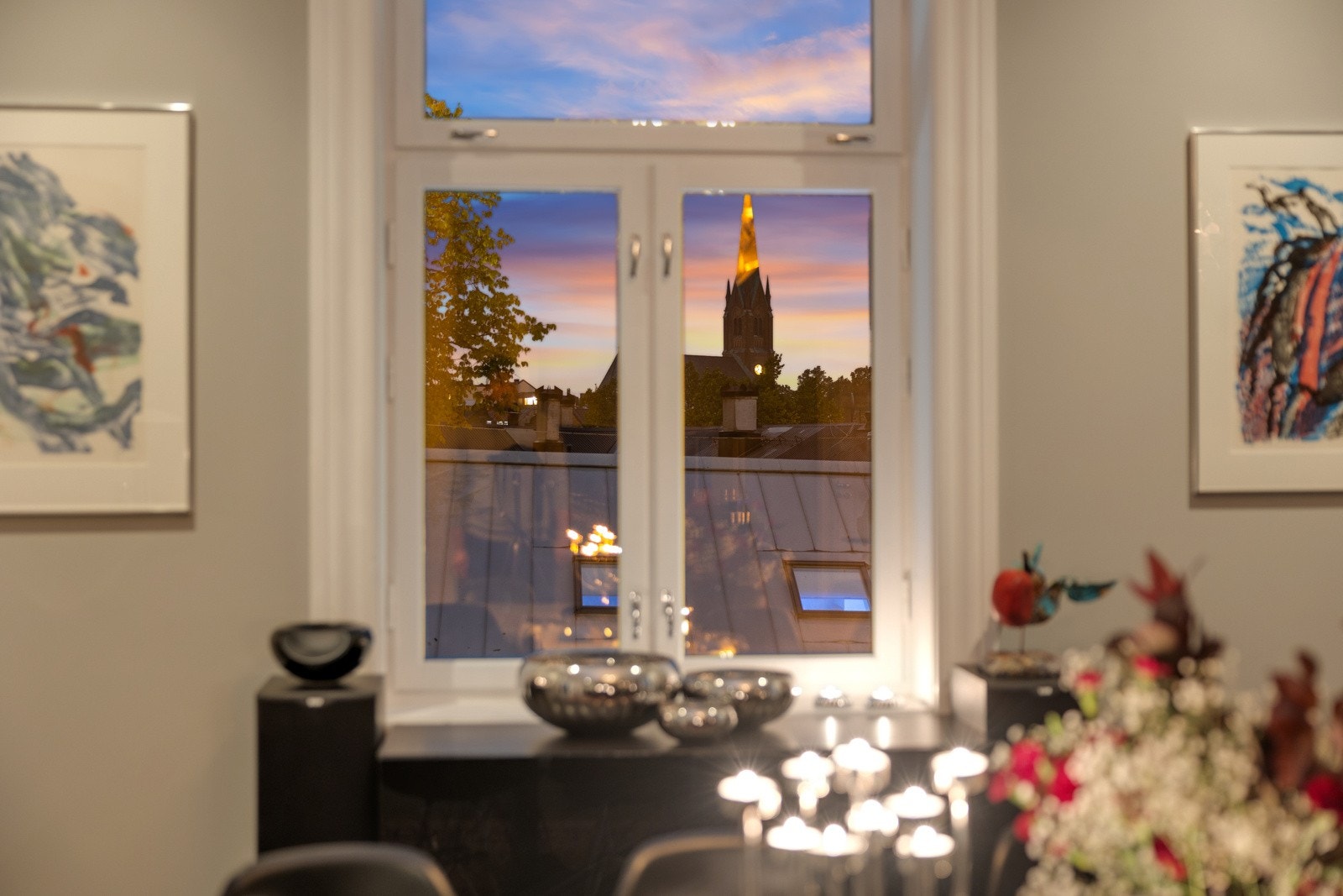 Fantastisk utsikt fra spisestuen. Galleribilde